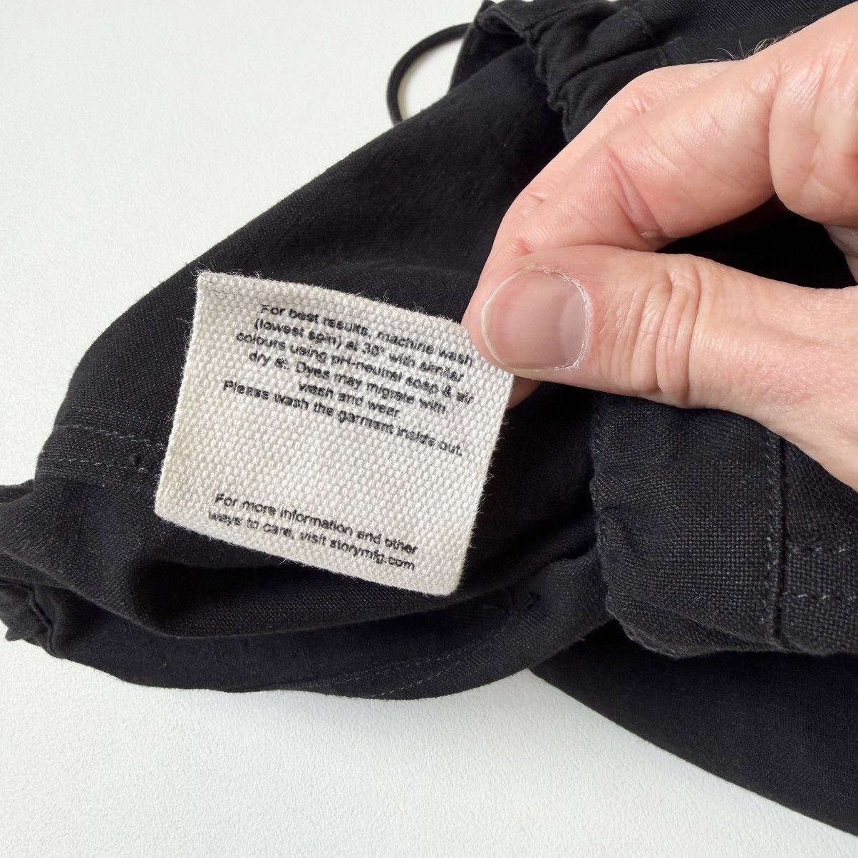 Story Mfg. Black Wide Leg ‘Paco’ Cargo Pants Size US 32 / EU 48 - 7 Thumbnail