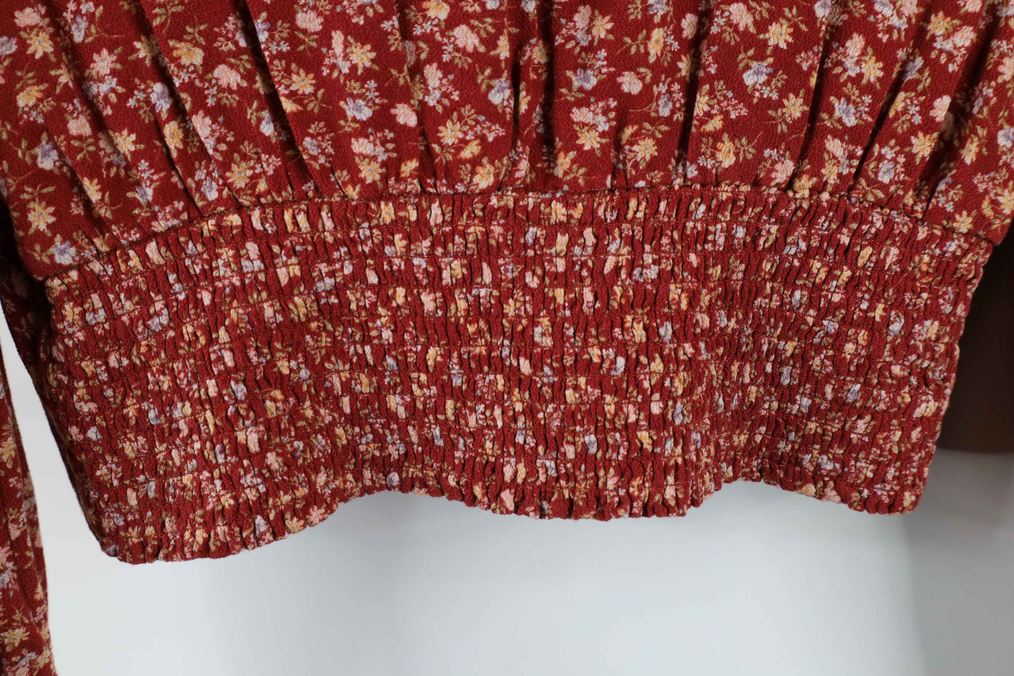 American Eagle Outfitters × Vintage Vintage Y2K American Eagle Outfitters Flower Cropped Shirt Size M / US 6-8 / IT 42-44 - 8 Thumbnail
