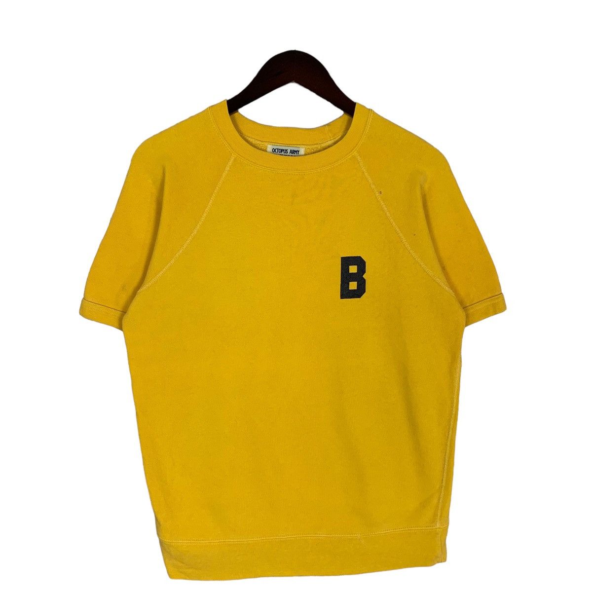 Vintage Japanese Brand Optopus Army Sweatshirt Short Sleeve
