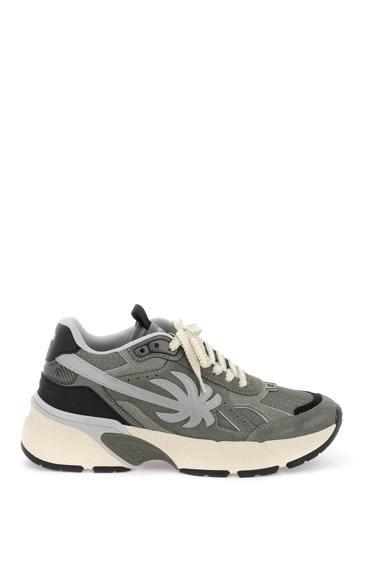 image of Palm Angels Palm Runner Sneakers For in Dark Grey Grey, Men's (Size 7)