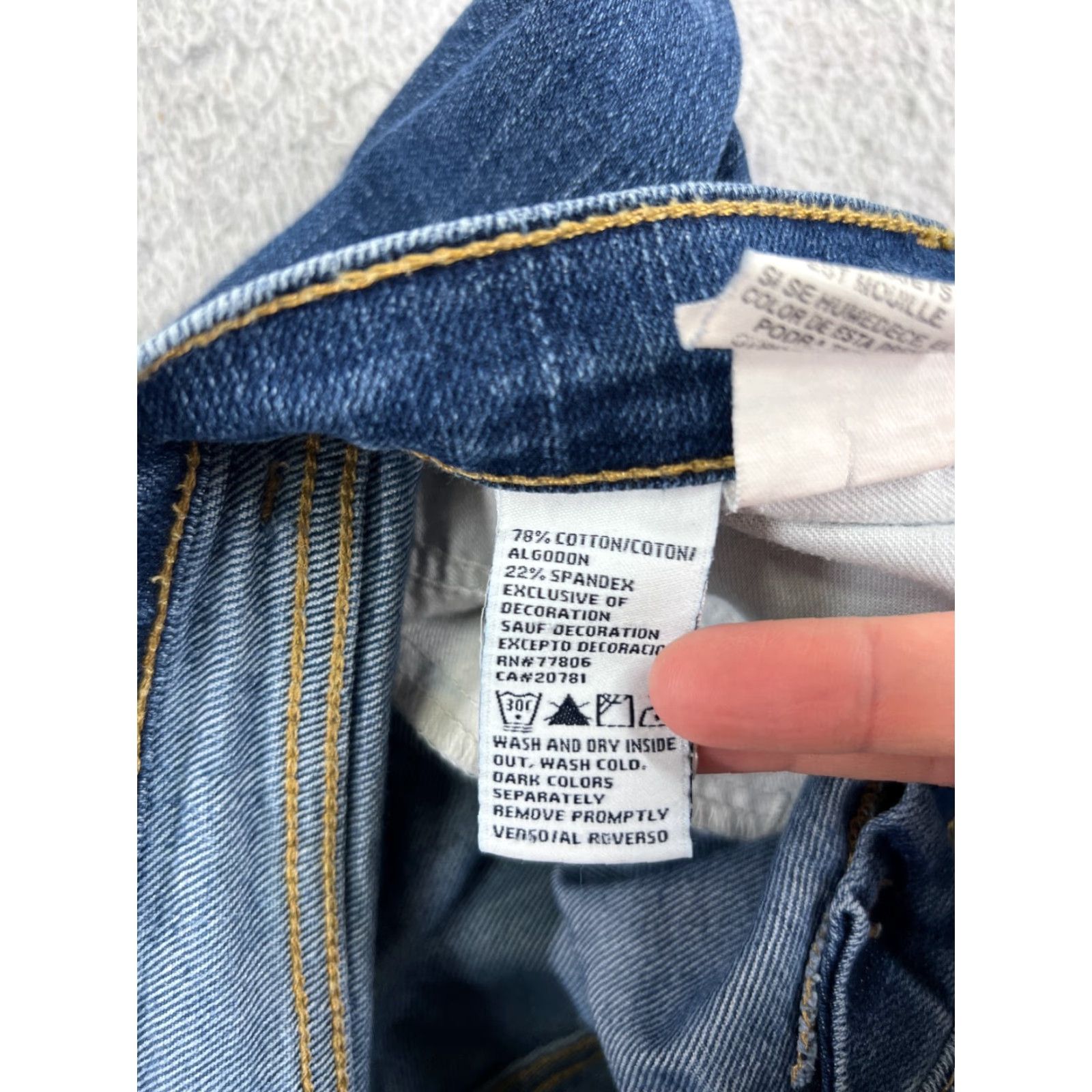 Tommy Hilfiger Tommy Hilfiger Jeans Womens 9 Blue Denim Bootcut Mid Rise 5-Pocket Design Distressed Stretch Cotton Blend Size 30" / US 8 / IT 44 - 5 Thumbnail
