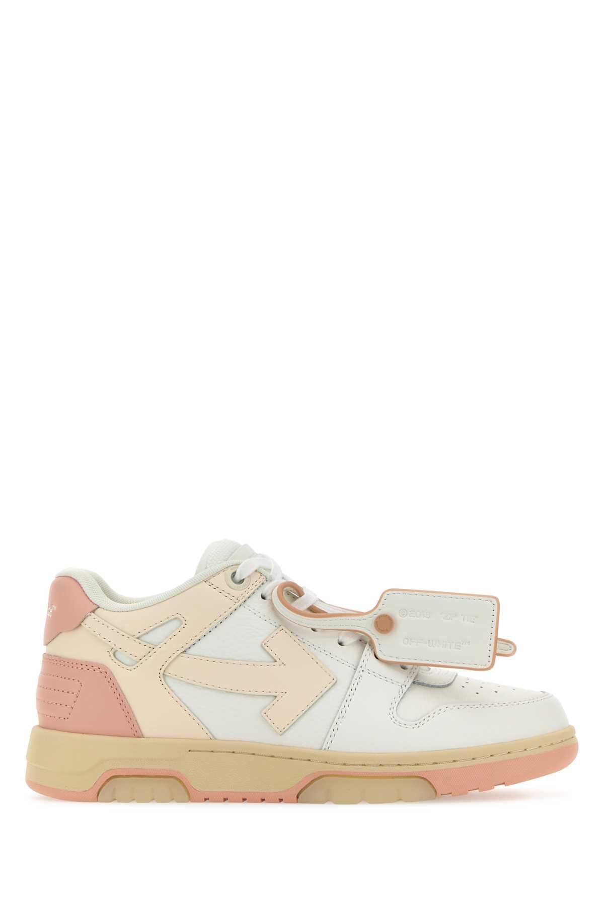 image of Off White Multicolor Leather Out Of Office Sneakers, Women's (Size 7)