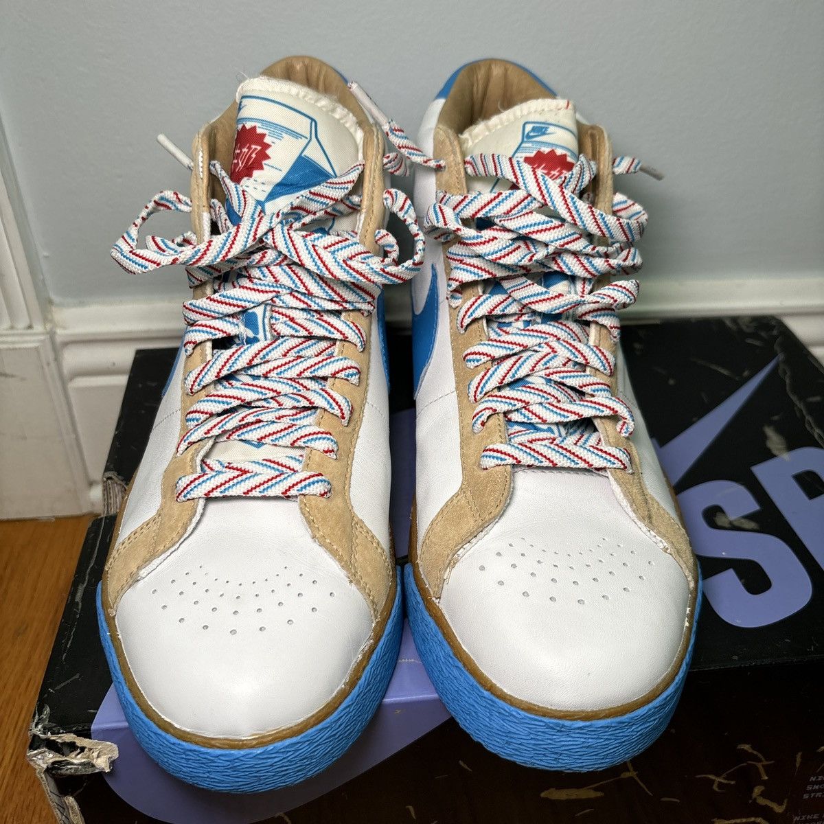Nike Sz 11 - Nike SB Blazer Premium Milkcrate 2007 314070-141 Size US 11 / EU 44 - 4 Thumbnail