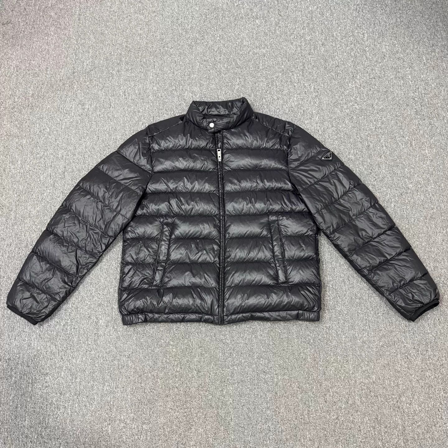 Prada Prada black triangle logo down jacket 54 99 new Size US L / EU 52-54 / 3 - 1 Thumbnail