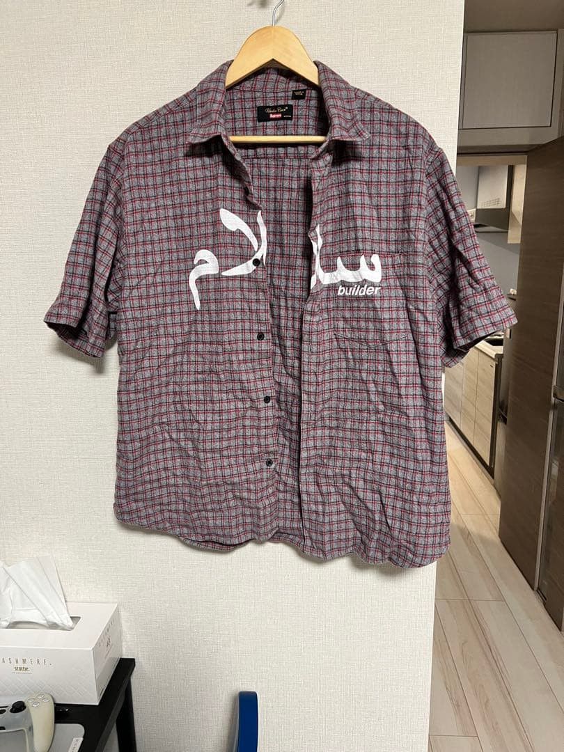 SUPREME x UNDERCOVER Flannel Short Sleeve Shirt Gray M