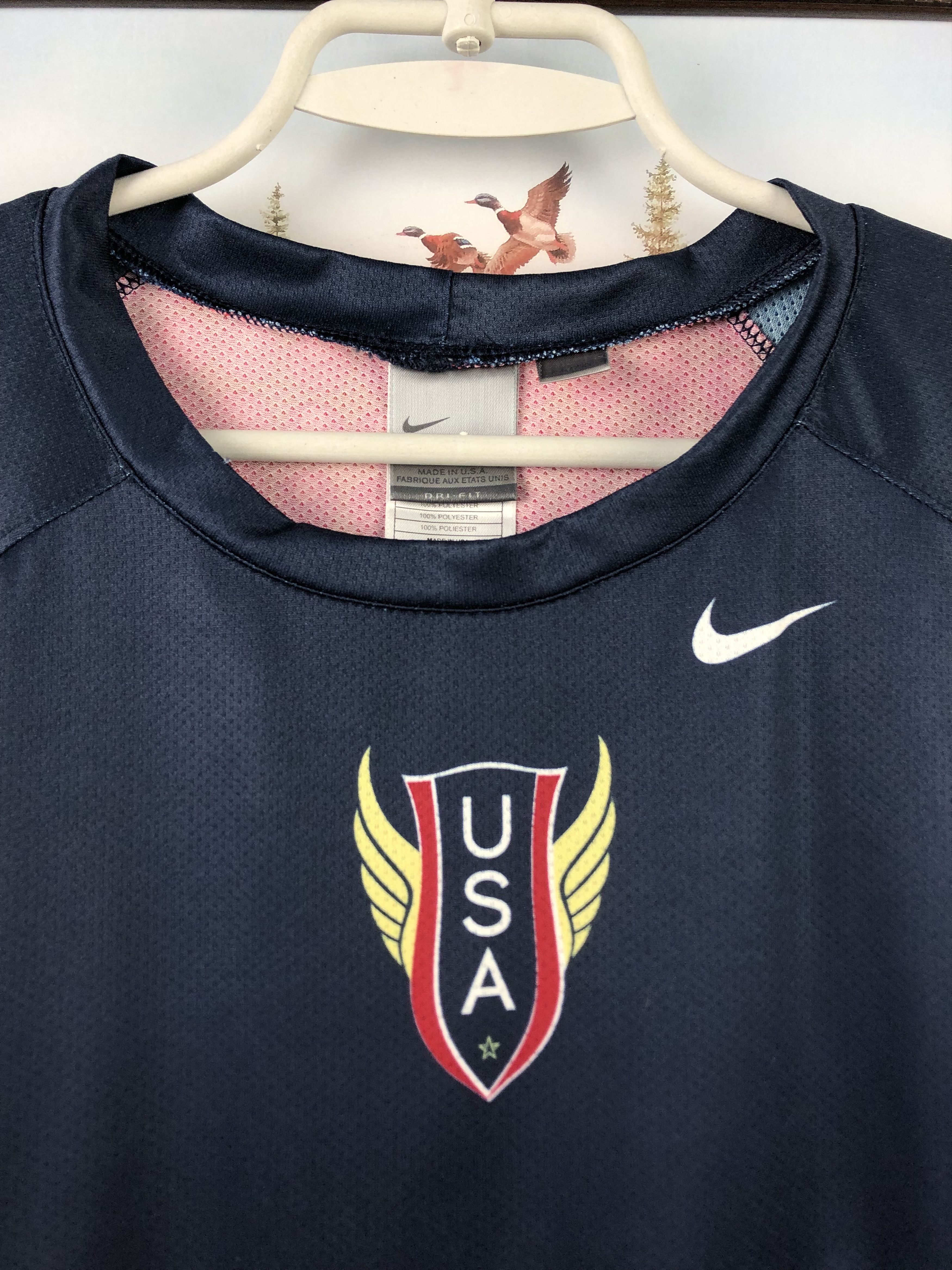 Nike USA Track Field Shirt Running Sprint Jersey USATF Olympic Size US XL / EU 56 / 4 - 5 Thumbnail