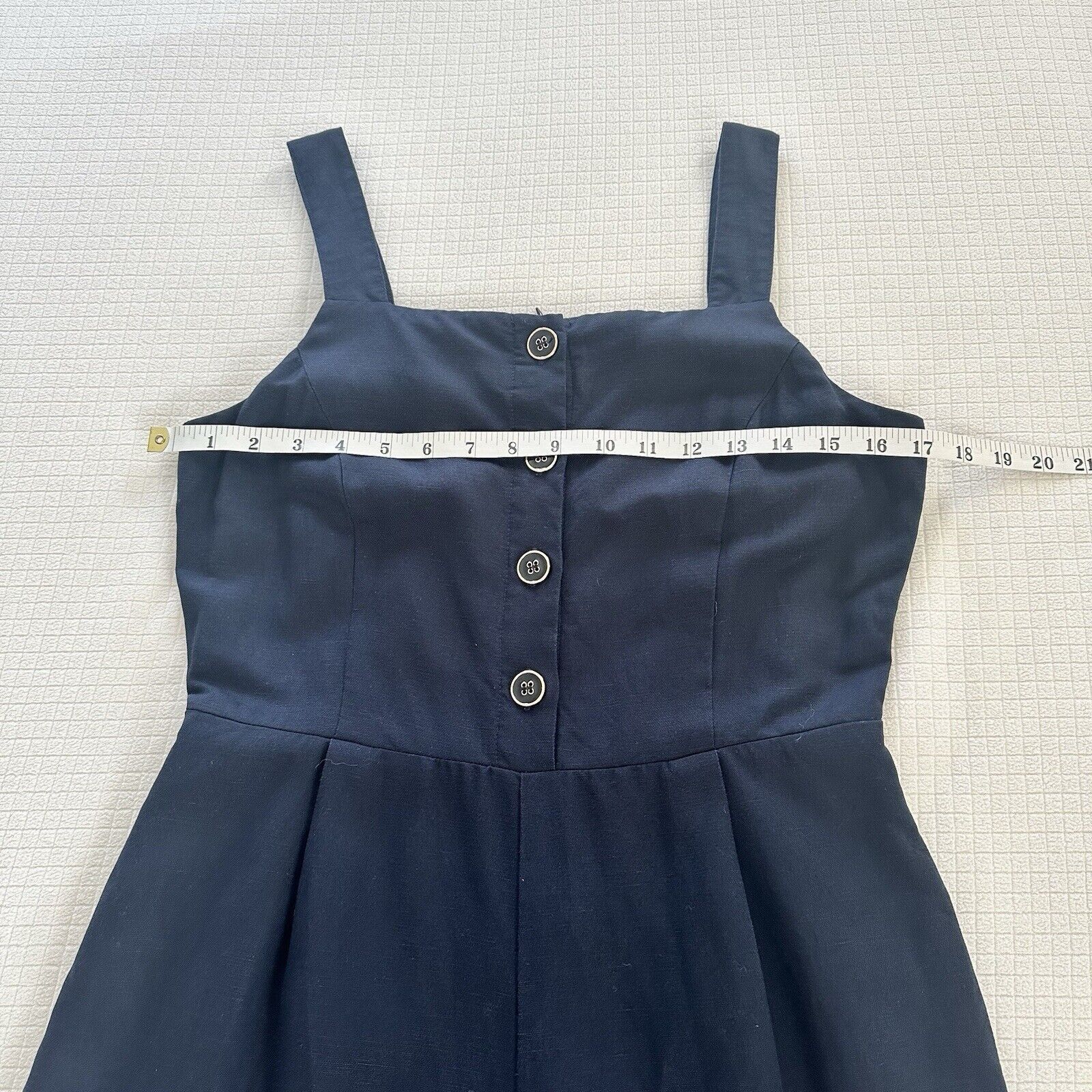 J.McLaughlin J. McLaughlin Wide Leg Navy Jumpsuit Sleeveless Size 4 Size 27" / US 4 / IT 40 - 3 Thumbnail