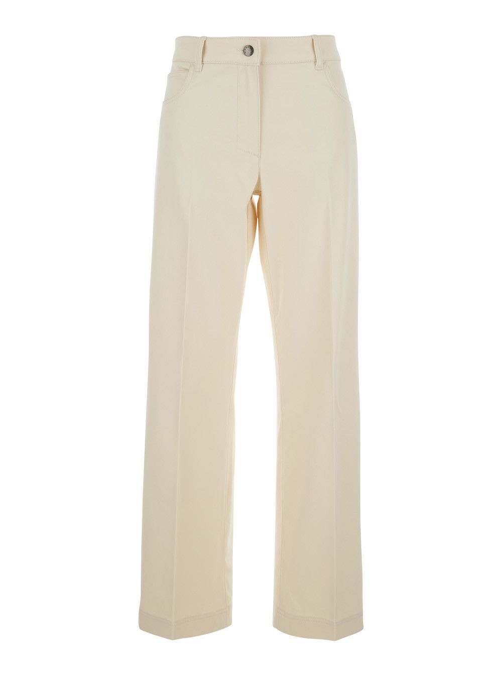 デニム・ジーパン MONCLER Woman Jeans White 2A0001454A77 001 Moncler MONCLER Women Denim Pants 2A0001454A77001 White
