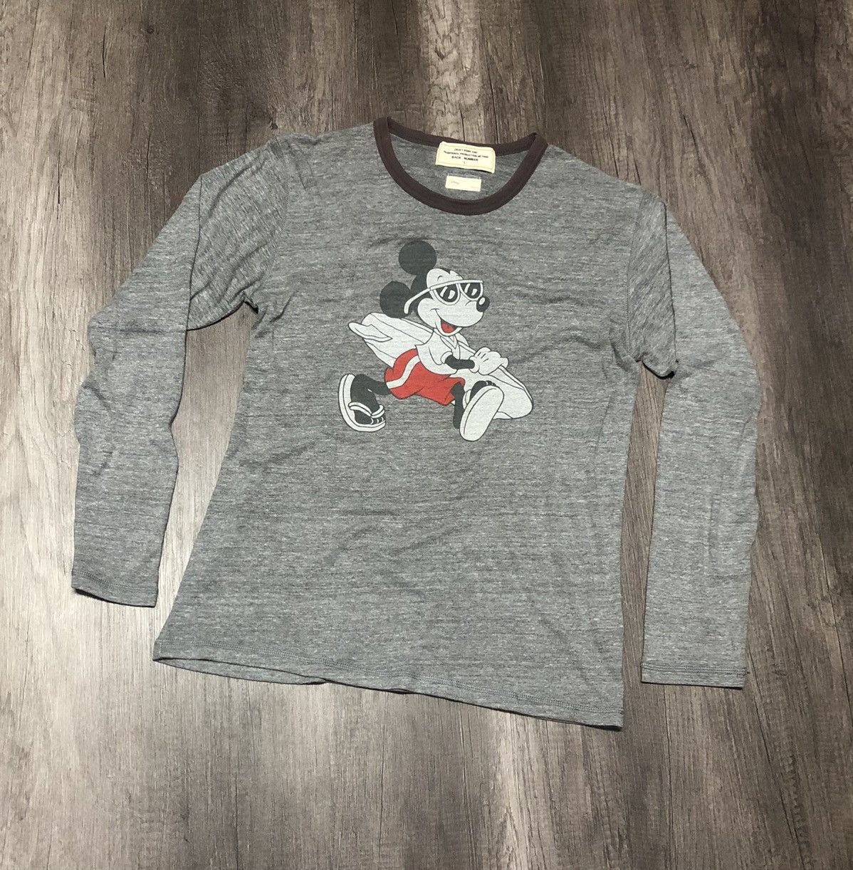 Disney × Japanese Brand Vintage Back Number x Disney x Mickey Long Sleeve Tee Shirt Size US M / EU 48-50 / 2 - 11 Thumbnail