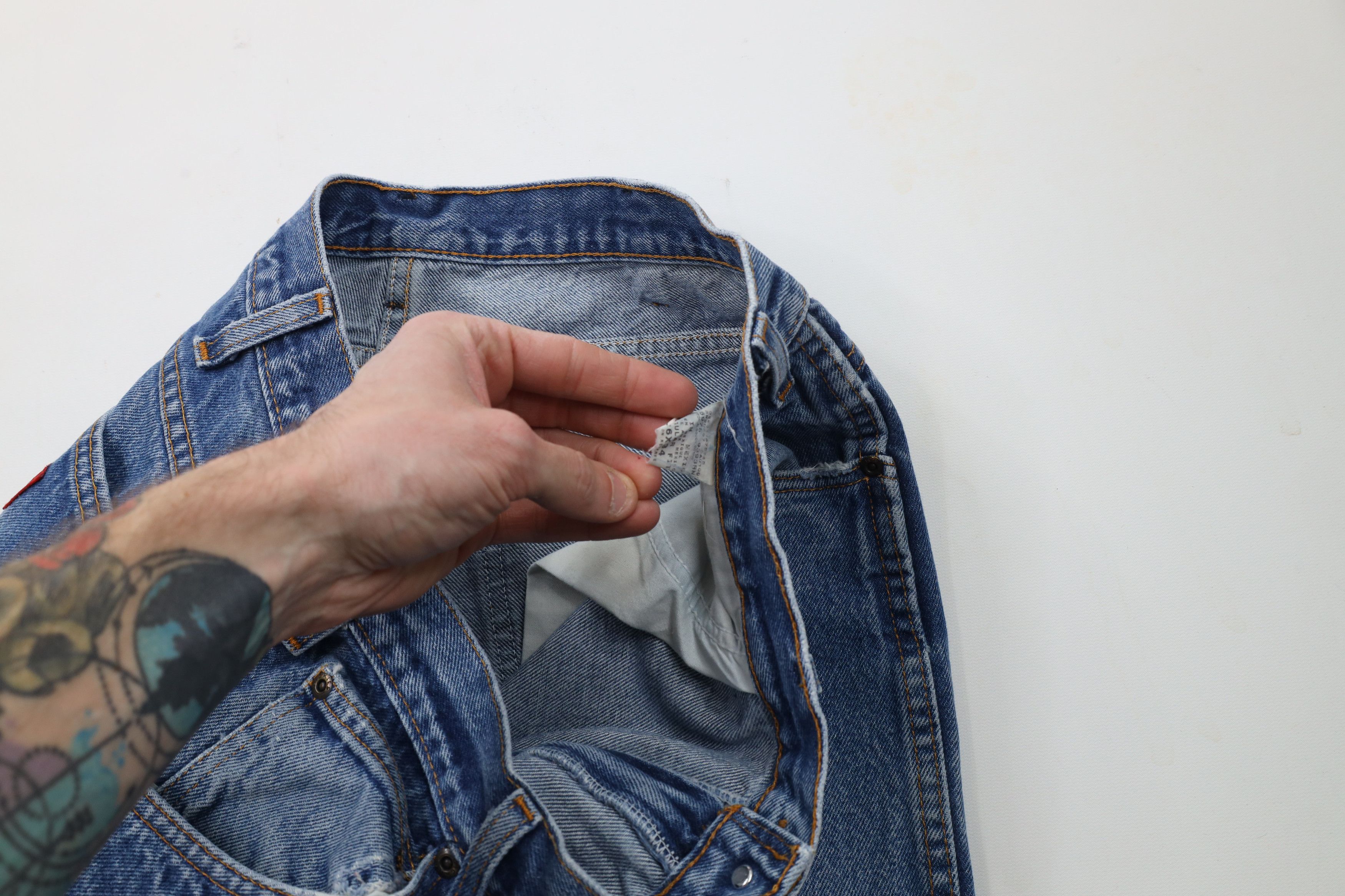 Dickies × Vintage Vintage Dickies Relaxed Fit Wide Leg Denim Jeans Blue Size US 36 / EU 52 - 7 Thumbnail