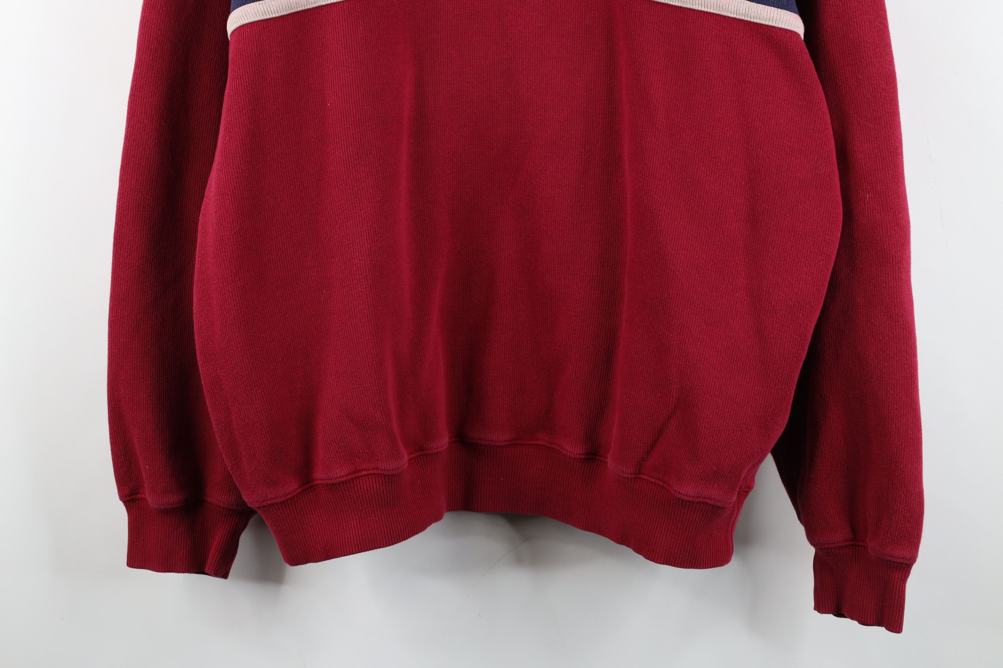 Vintage Vintage 90s Streetwear Block Heavyweight Pullover Polo Shirt Size US L / EU 52-54 / 3 - 3 Thumbnail