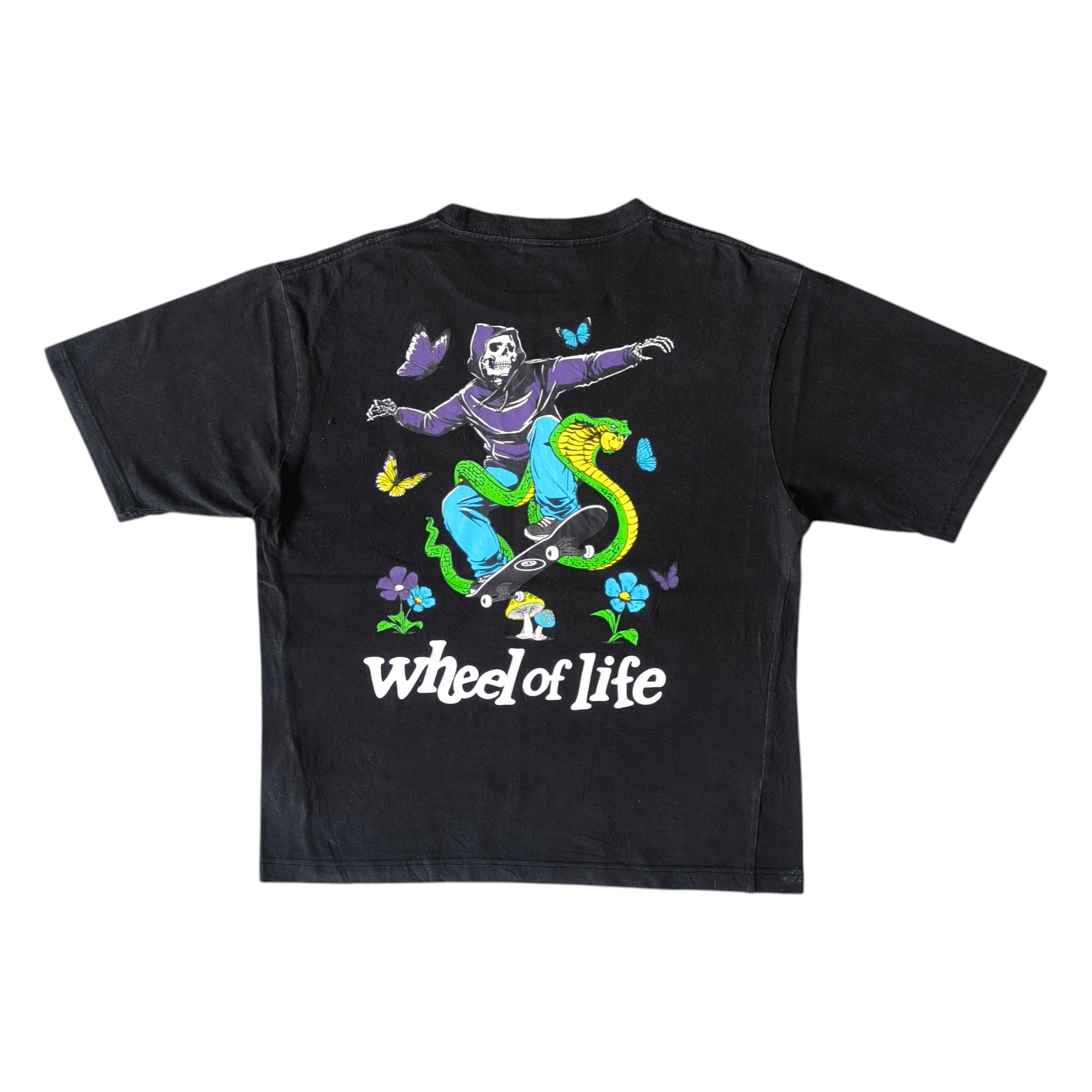 Japanese Brand 🛹 Suquenz skateboard 'wheel of life' boxy tshirt Size US M / EU 48-50 / 2 - 1 Thumbnail