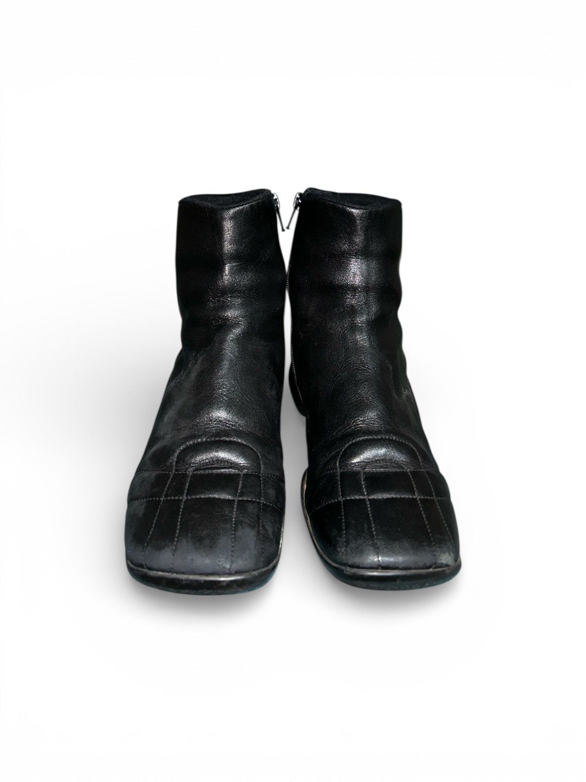 Prada Sport Linea Rossa Leather Zip Ankle Boots Size US 6.5 / IT 36.5 - 3 Thumbnail