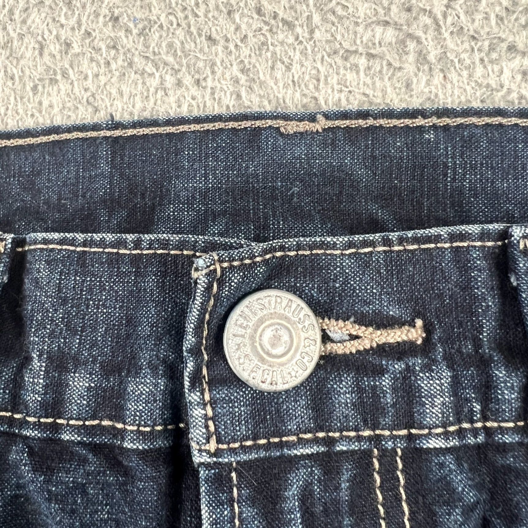 Levi's VINTAGE Levi's 522 Jeans Mens 30X32 Dark Wash Slim Tappered Jeans Size US 30 / EU 46 - 6 Thumbnail