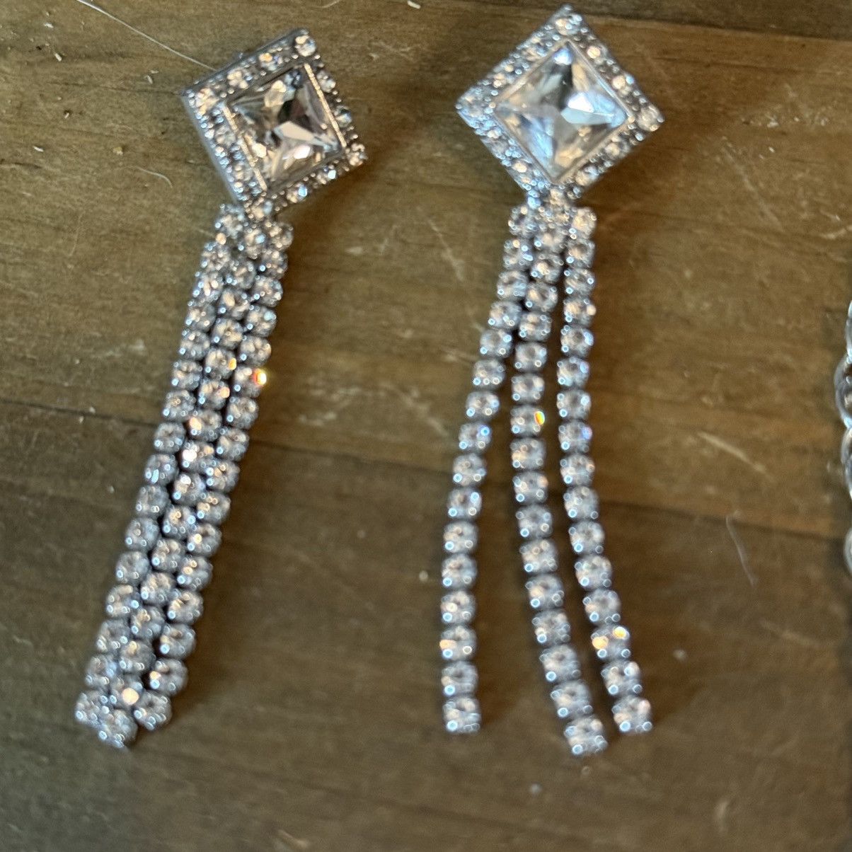 Other Silver tone glitzy rhinestone jewelry set Size ONE SIZE - 5 Thumbnail
