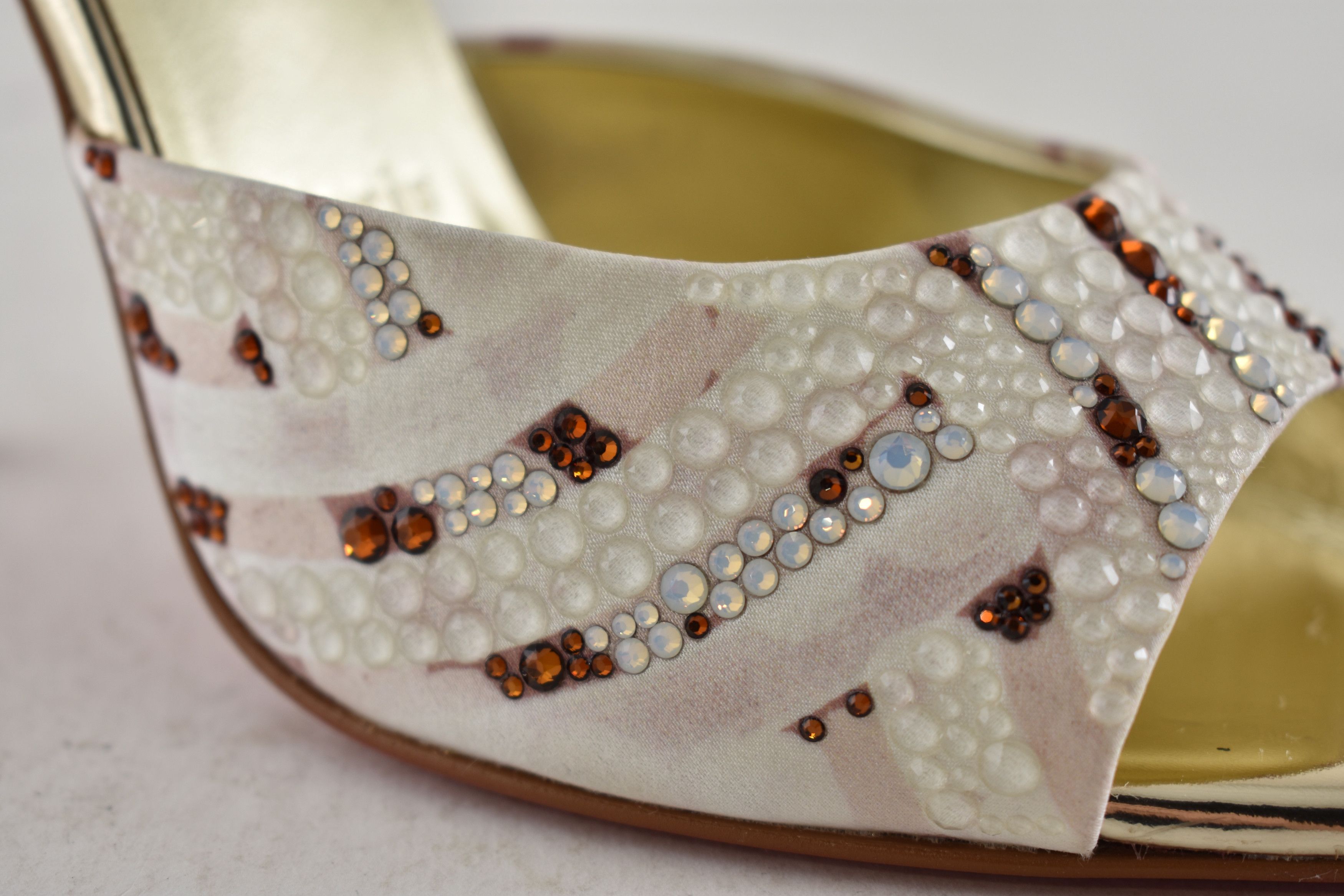 Christian Louboutin Miss Z Mule Gaagal Strass 100 Backless Sandal Heel Pump 37 Size US 7 / IT 37 - 13 Thumbnail