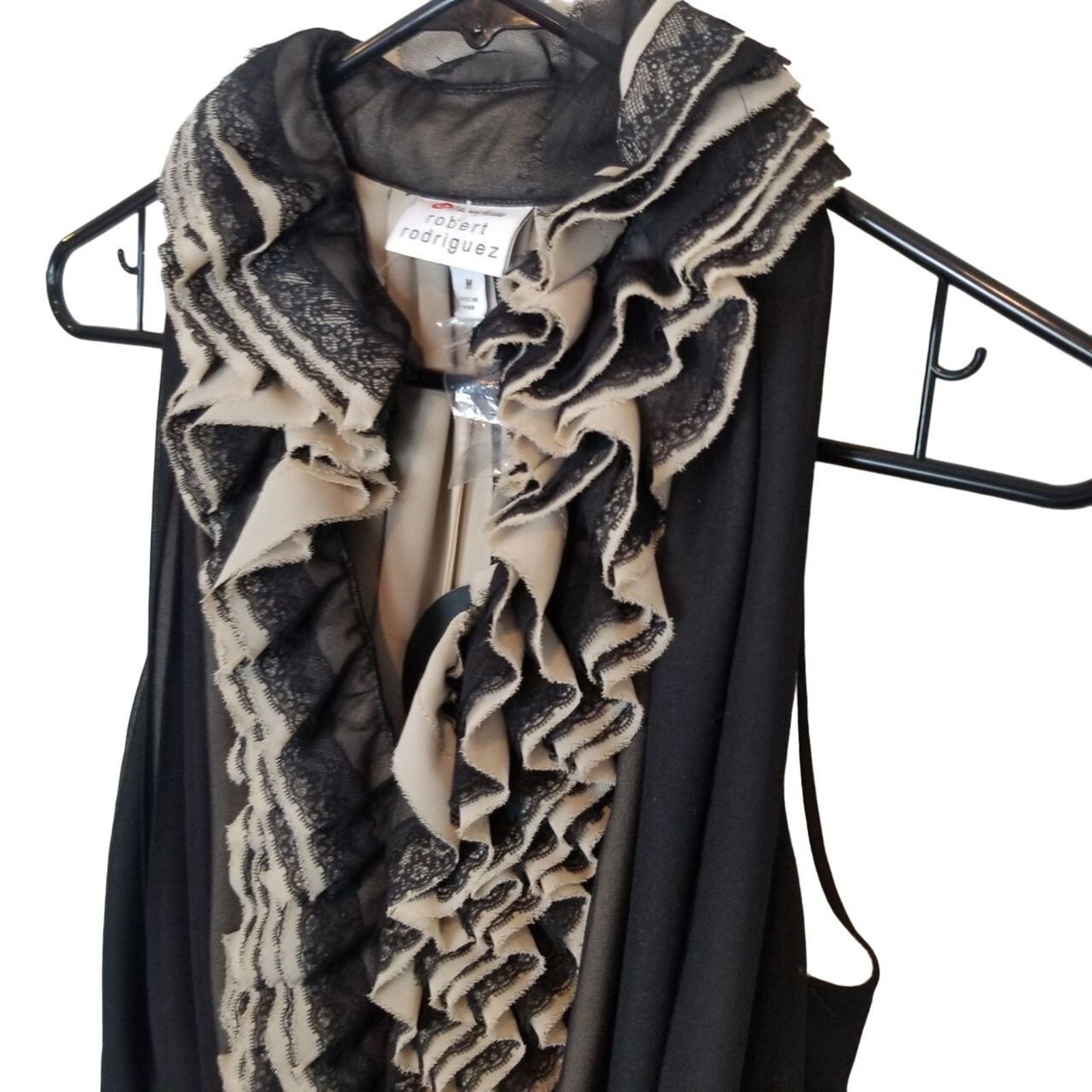 Robert Rodriguez Robert Rodriguez Target Womens Ruffle Blouse Sz M Whimsigoth Size M / US 6-8 / IT 42-44 - 5 Thumbnail