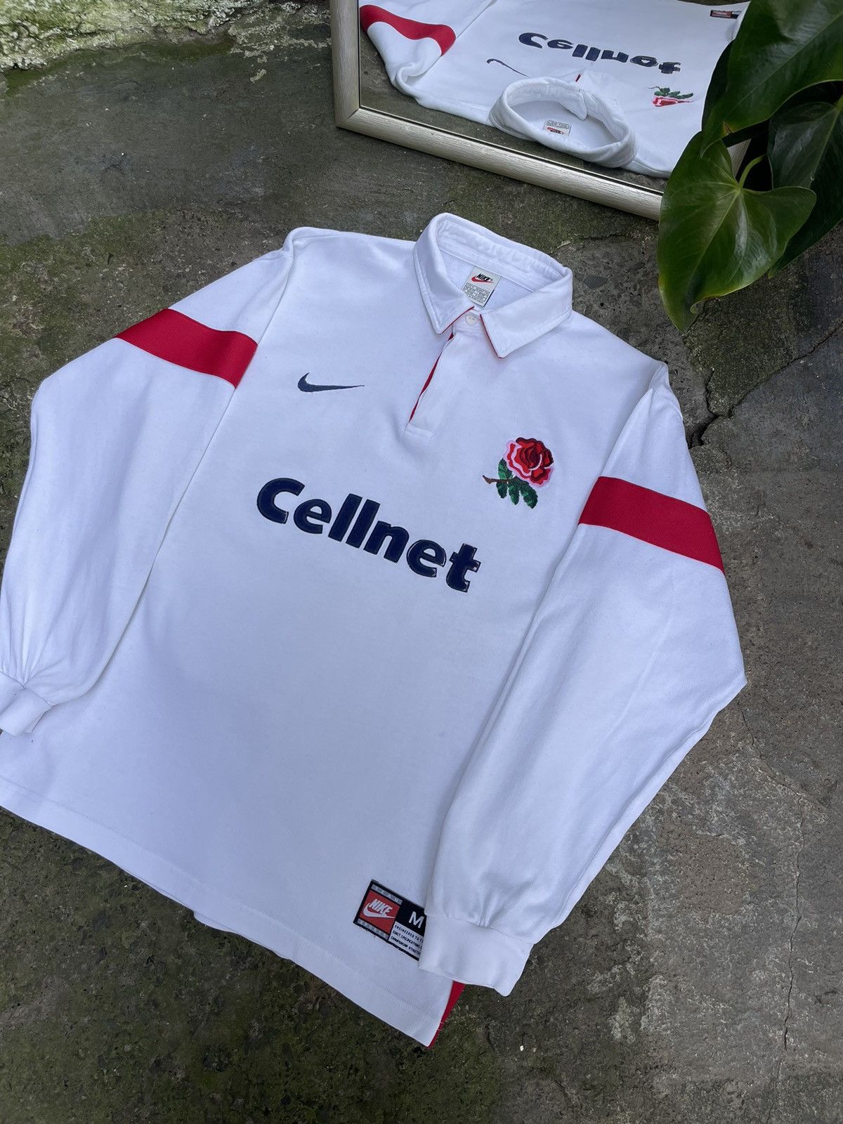 Nike Vintage Nike England 1997/1998 Rugby Cellnet Long Sleeve Size US M / EU 48-50 / 2 - 3 Thumbnail