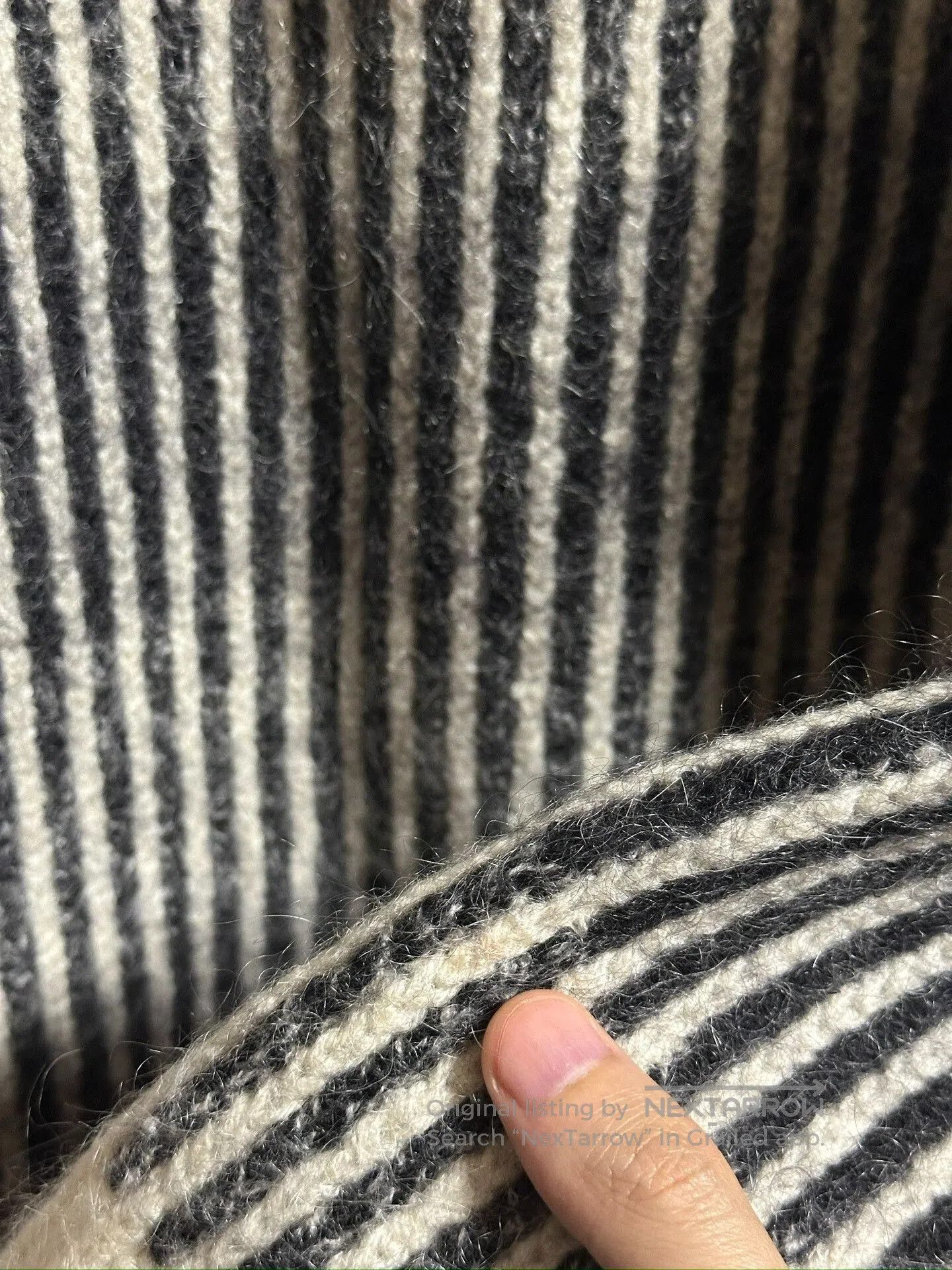 Saint Laurent Paris Saint Laurent Black White Stripe Sweater L. Size US L / EU 52-54 / 3 - 3 Thumbnail