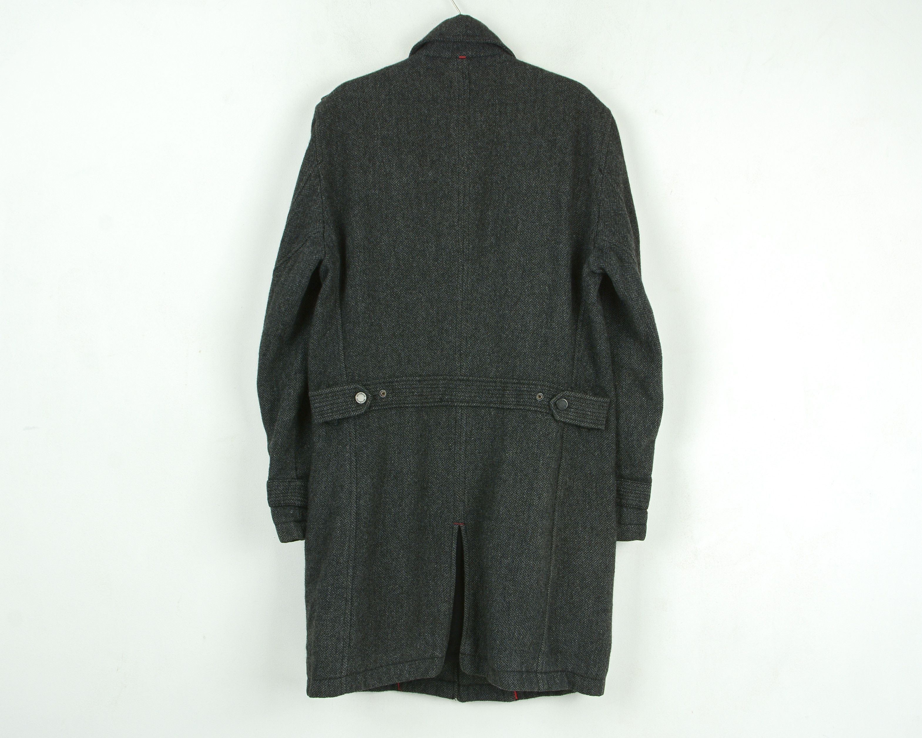 Strellson UK 40 US Virgin Wool Pea Over Coat Tweed Jacket EU 50 M Size US M / EU 48-50 / 2 - 5 Thumbnail