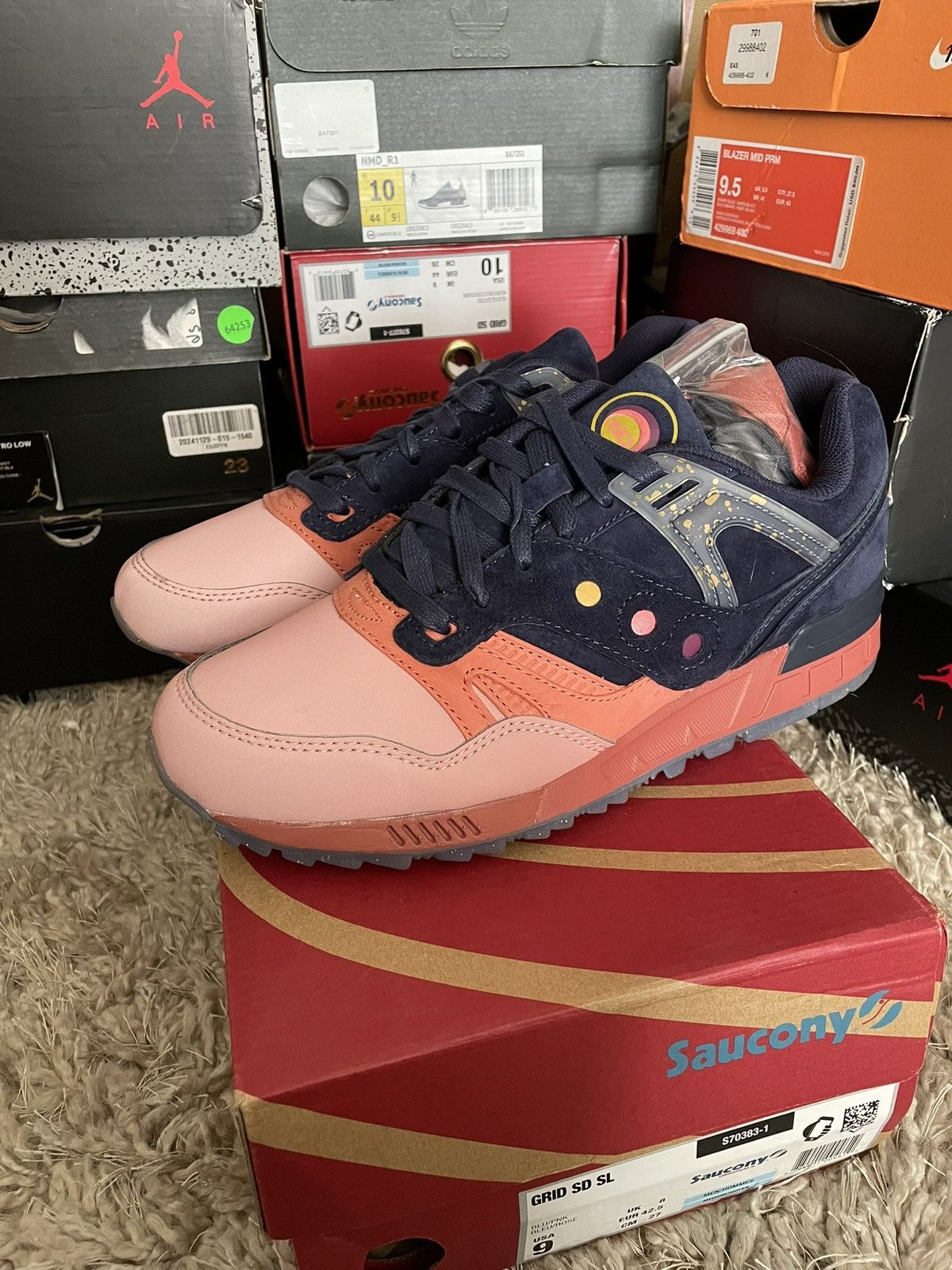 Saucony Saucony Grid SD ‘Summer Nights’ Size US 9 / EU 42 - 1 Thumbnail