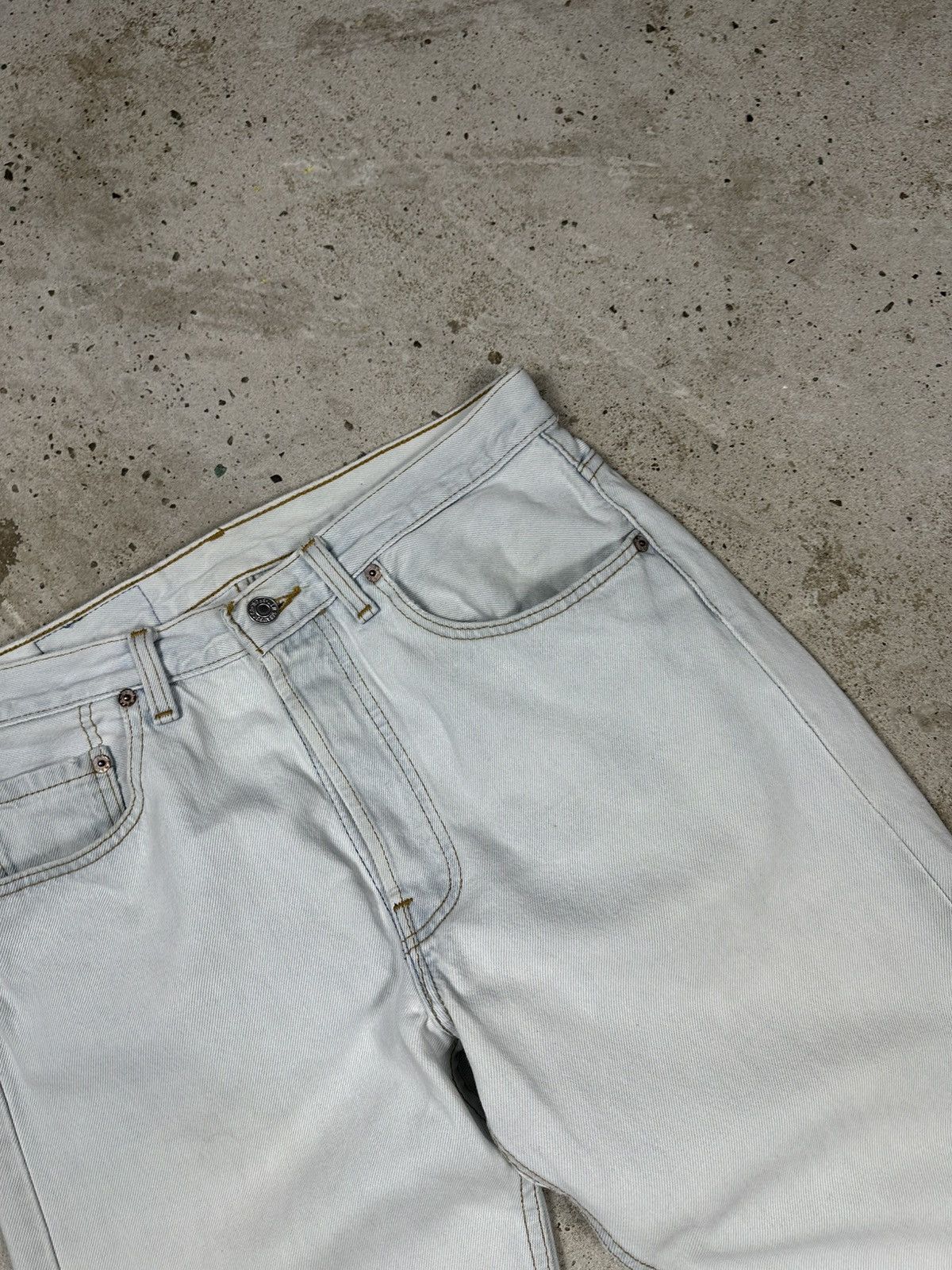 Levi's × Vintage Vintage 90s Levi’s 501 Washed Blue Denim Pants Jeans Size US 30 / EU 46 - 8 Thumbnail
