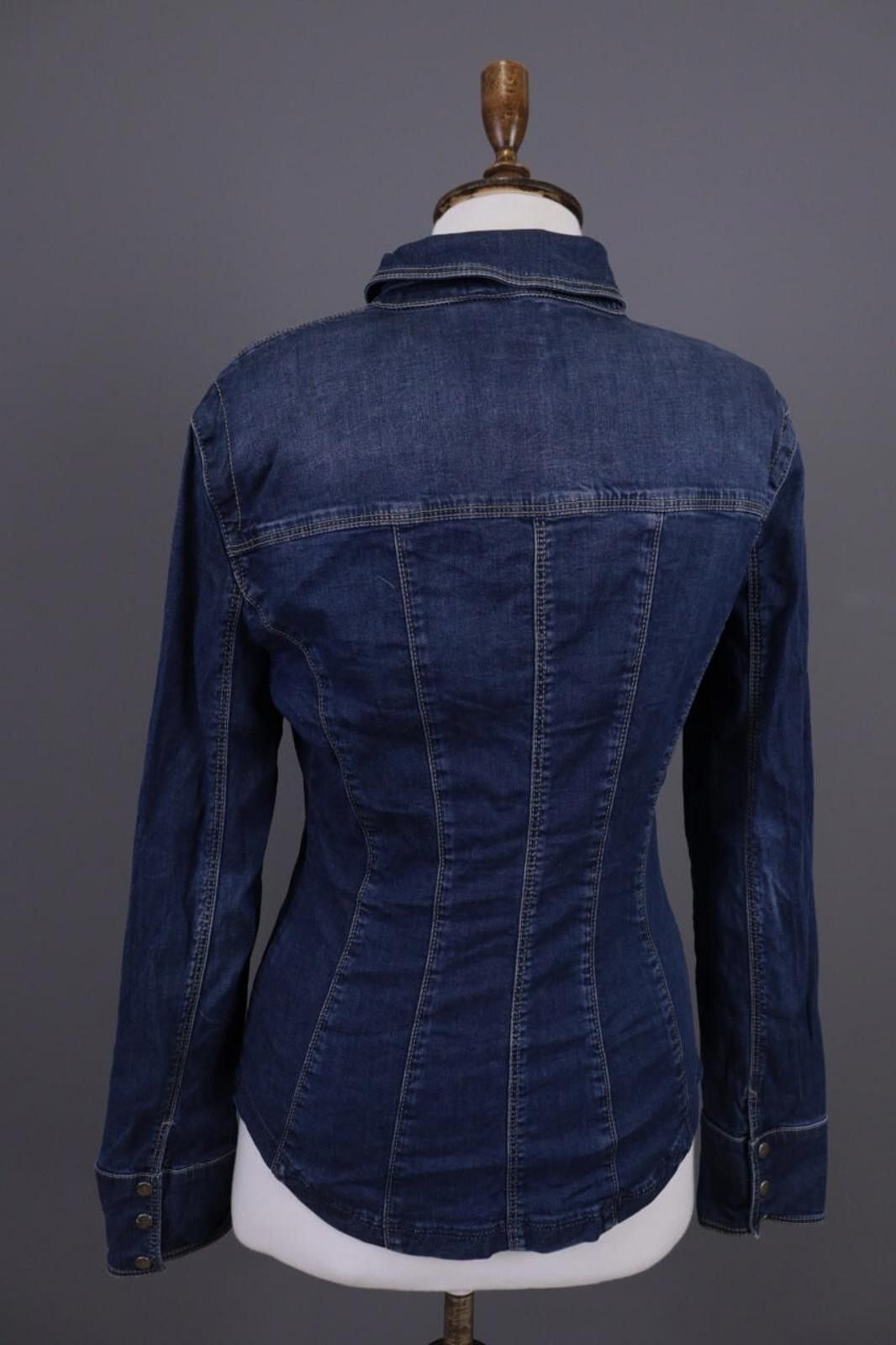 Designer Ladies Miss Sixty Collection Blue Denim Snap Jacket Size S Size S / US 4 / IT 40 - 10 Thumbnail
