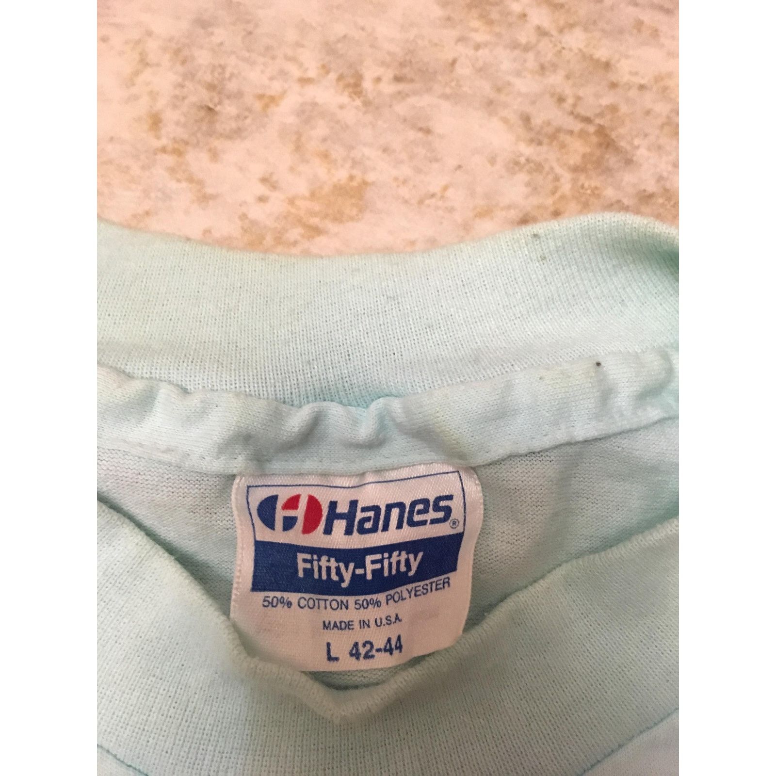 Hanes Vintage cow hand drawn painted T shirt size large 1990s 80s Size US L / EU 52-54 / 3 - 3 Thumbnail
