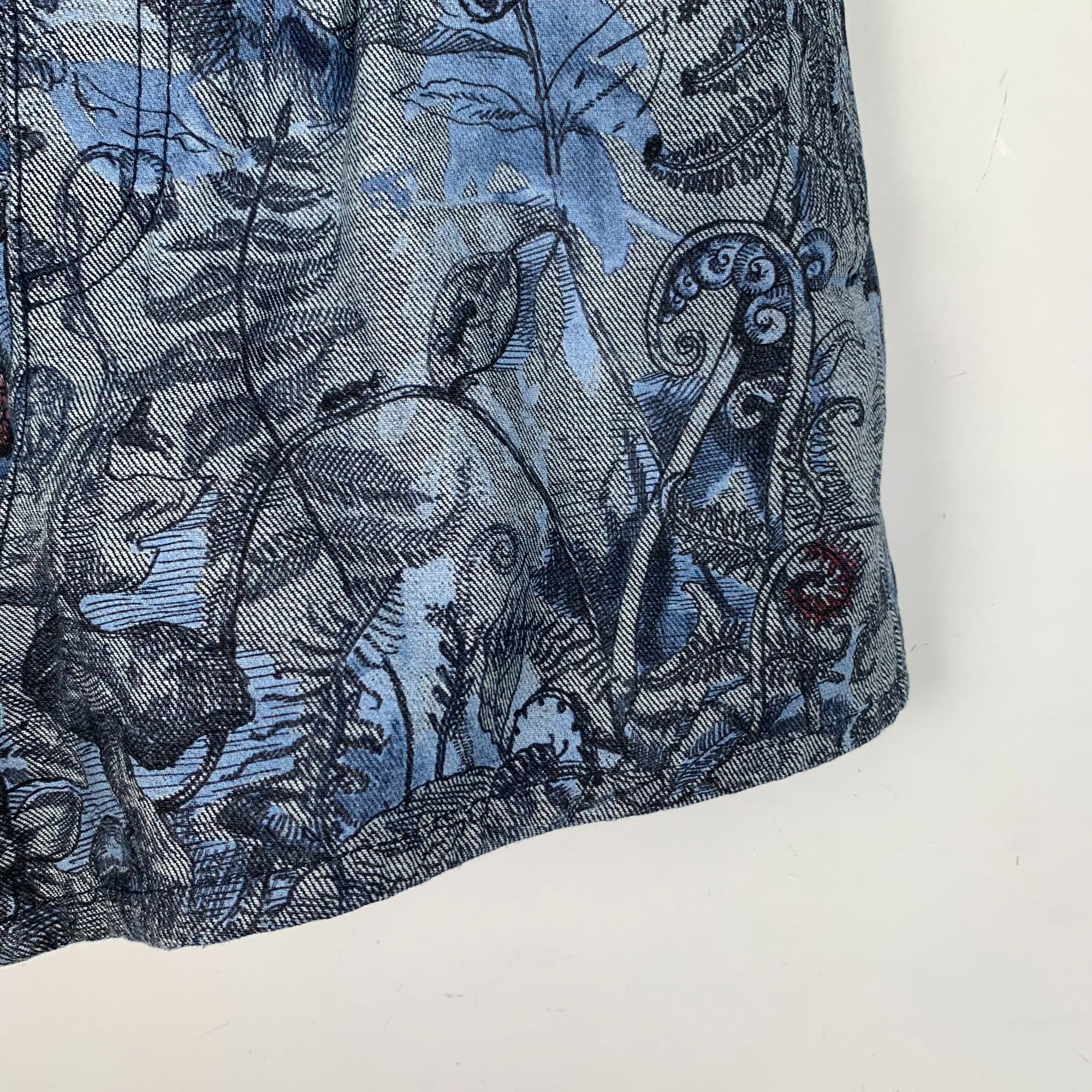 Dior Christian Dior Botanical Print Cotton High-Waisted Shorts Size 26" / US 2 / IT 38 - 4 Thumbnail