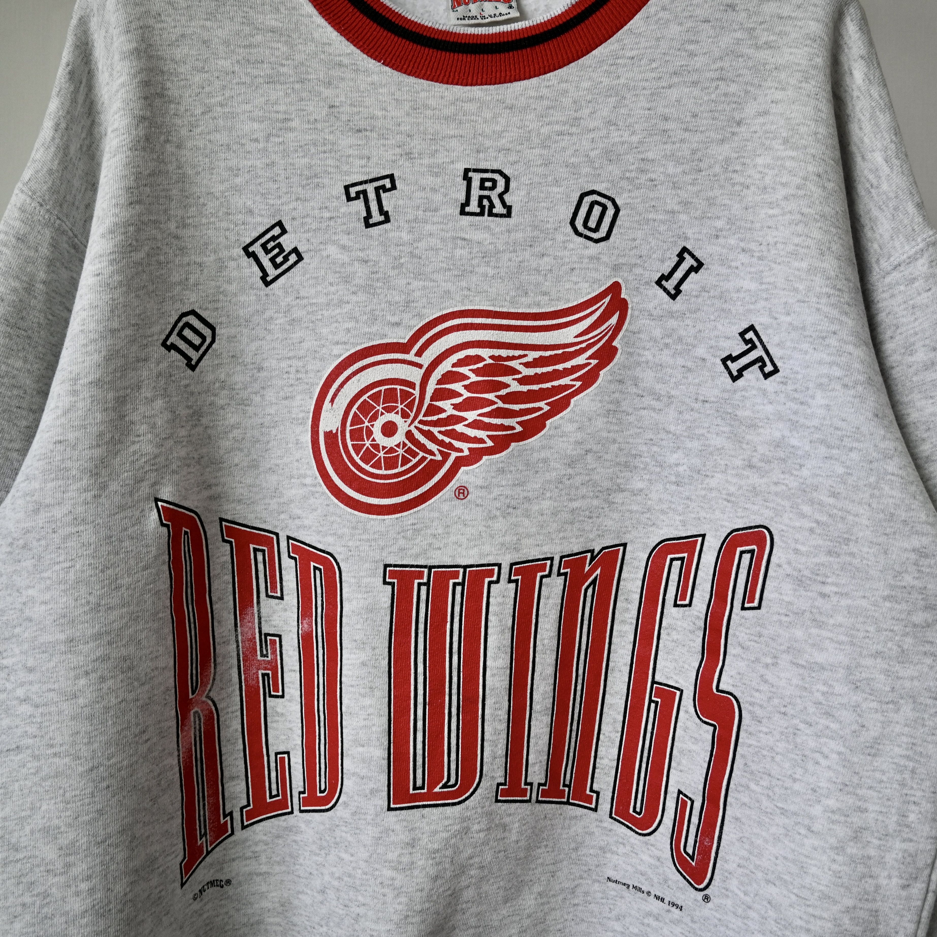 NHL VTG 1990s DETROIT RED WINGS sweatshirt made in USA Size US L / EU 52-54 / 3 - 7 Thumbnail