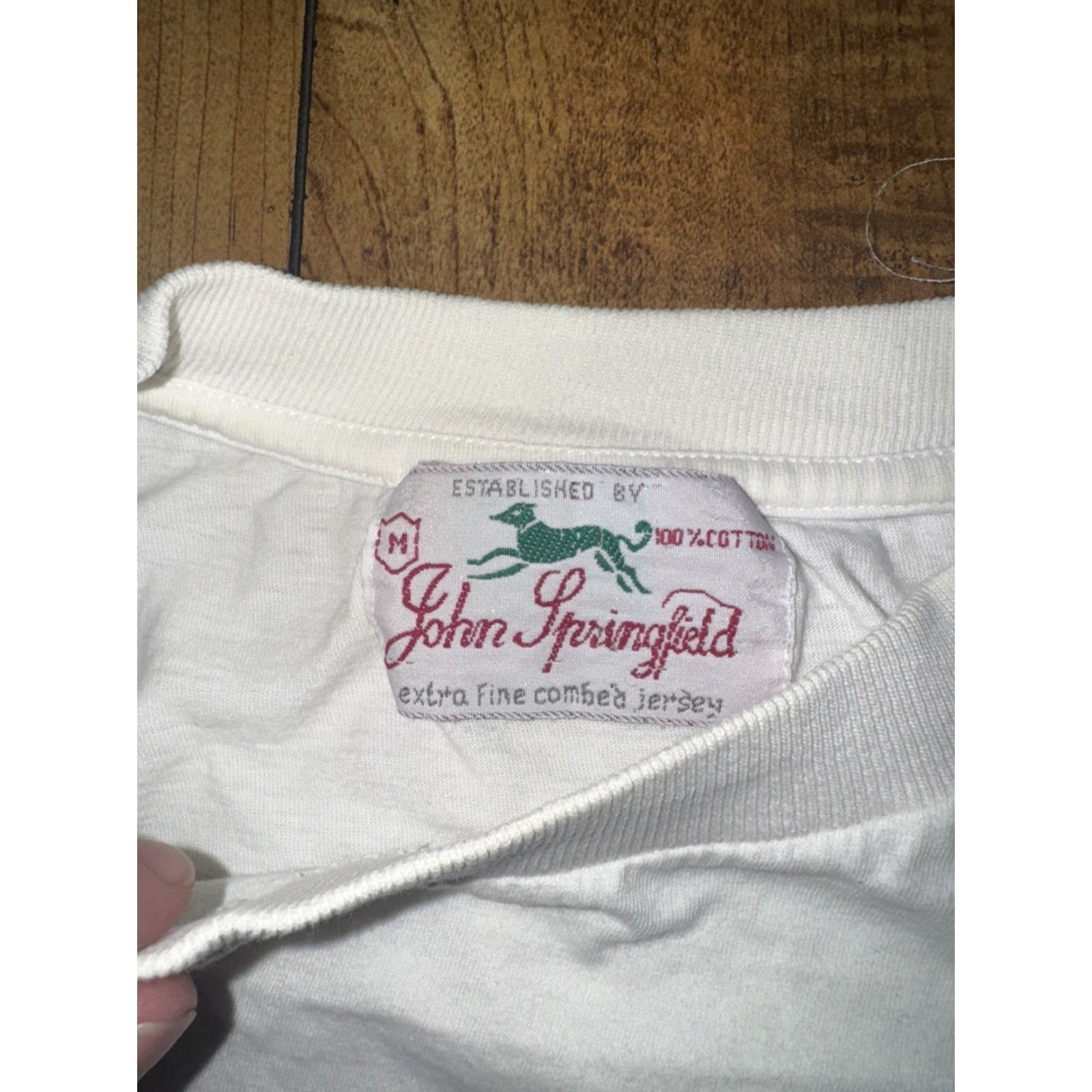 Springfield VINTAGE John Springfield T-Shirt Mens M White Liars, Gods & Beggars – Love in Hell Graphic Print 90s Theme Womens? Size US M / EU 48-50 / 2 - 5 Thumbnail