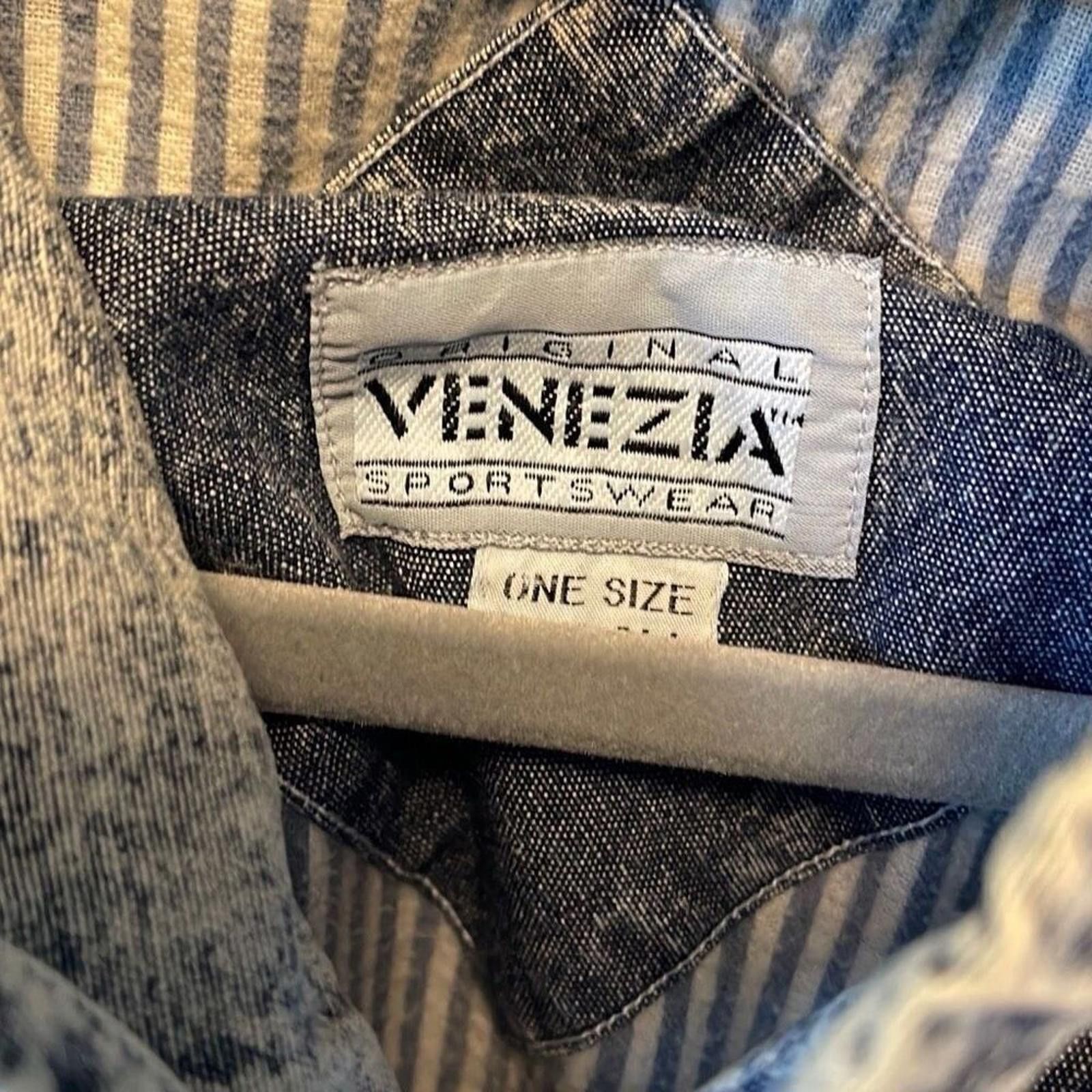 Barena Venezia 1980's Venezia grunge stonewall denim coat os Size ONE SIZE - 3 Thumbnail
