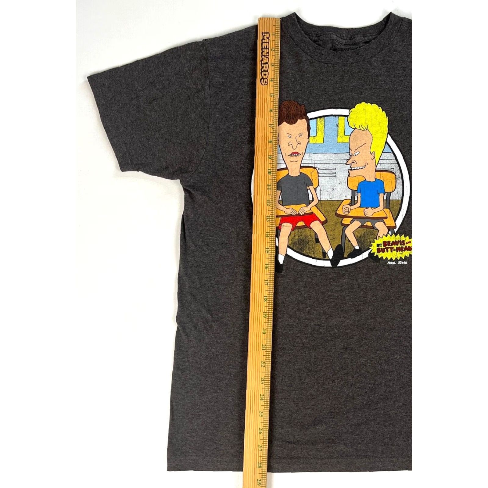 Vintage Beavis and Butt-Head MTv T-Shirt Unisex Adults Sz M Gray Crew Neck Short Sleeve Graphic Print Mike Judge 90s Cartoon Rock Size US M / EU 48-50 / 2 - 6 Thumbnail
