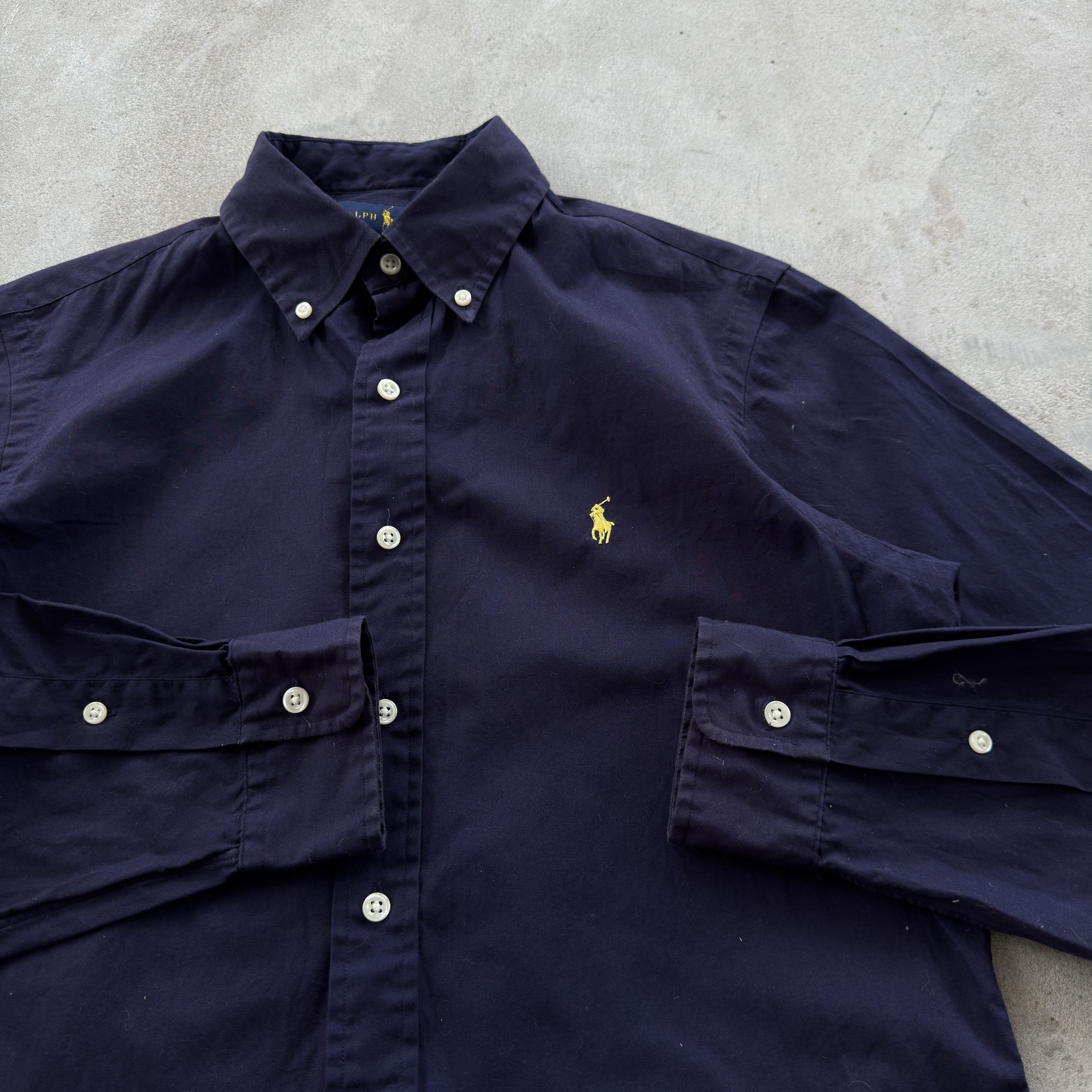 Polo Ralph Lauren Ralph Lauren Navy Button Down Shirt Classic Fit Small Size US S / EU 44-46 / 1 - 4 Thumbnail