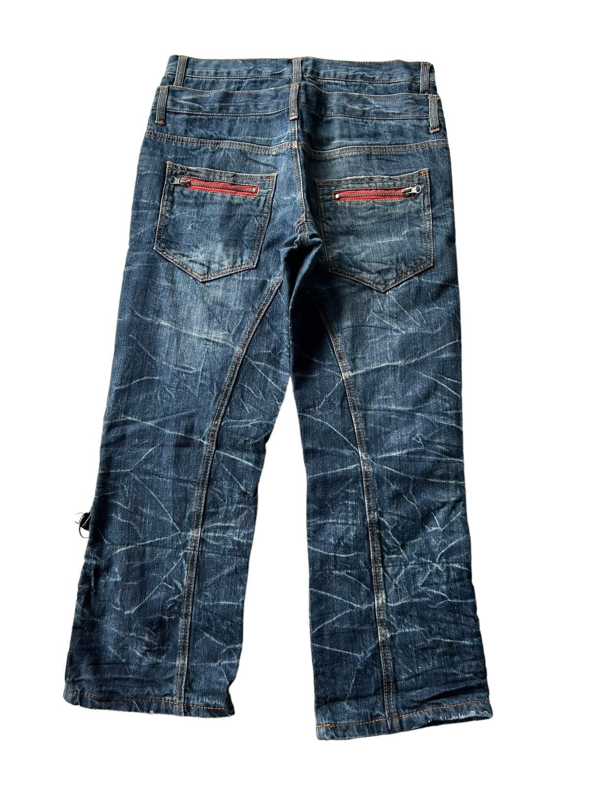 Japanese Brand × Kapital × Vintage NYLAUS Crazy Punk Bondage Denim Style ☠️ Size US 30 / EU 46 - 2 Thumbnail