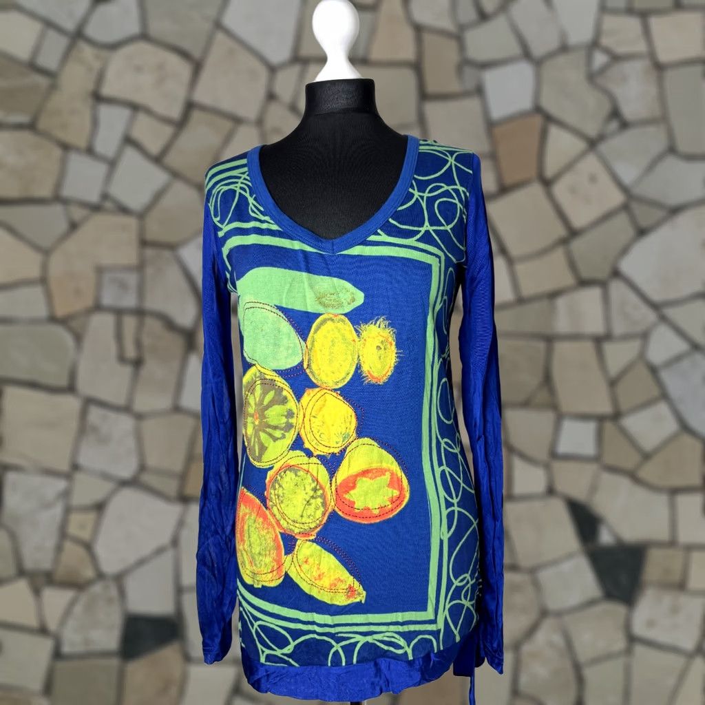 Desigual Desigual womens shirt tunic Blue Size L Size L / US 10 / IT 46 - 1 Thumbnail