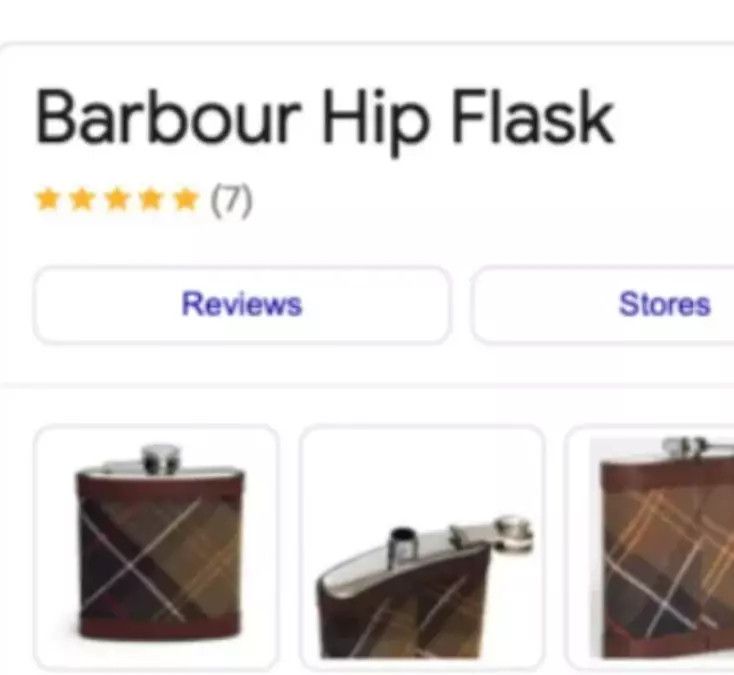 Barbour BARBOUR TARTAN HIP FLASK 6oz in Dark Brown Size ONE SIZE - 4 Thumbnail