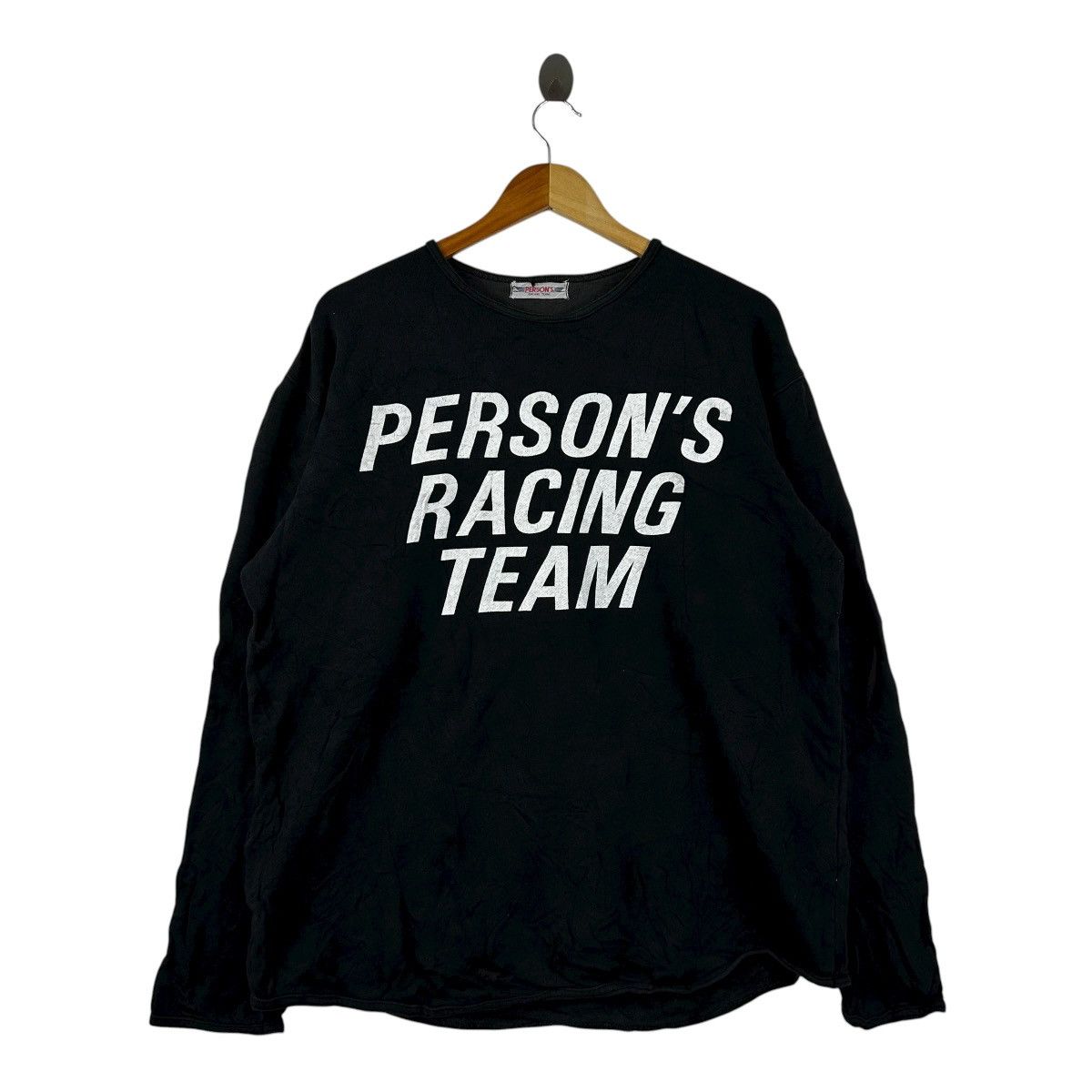 PERSON'S Vintage Person’s Racing Team Black Japanese Motorsport Size US XL / EU 56 / 4 - 1 Thumbnail
