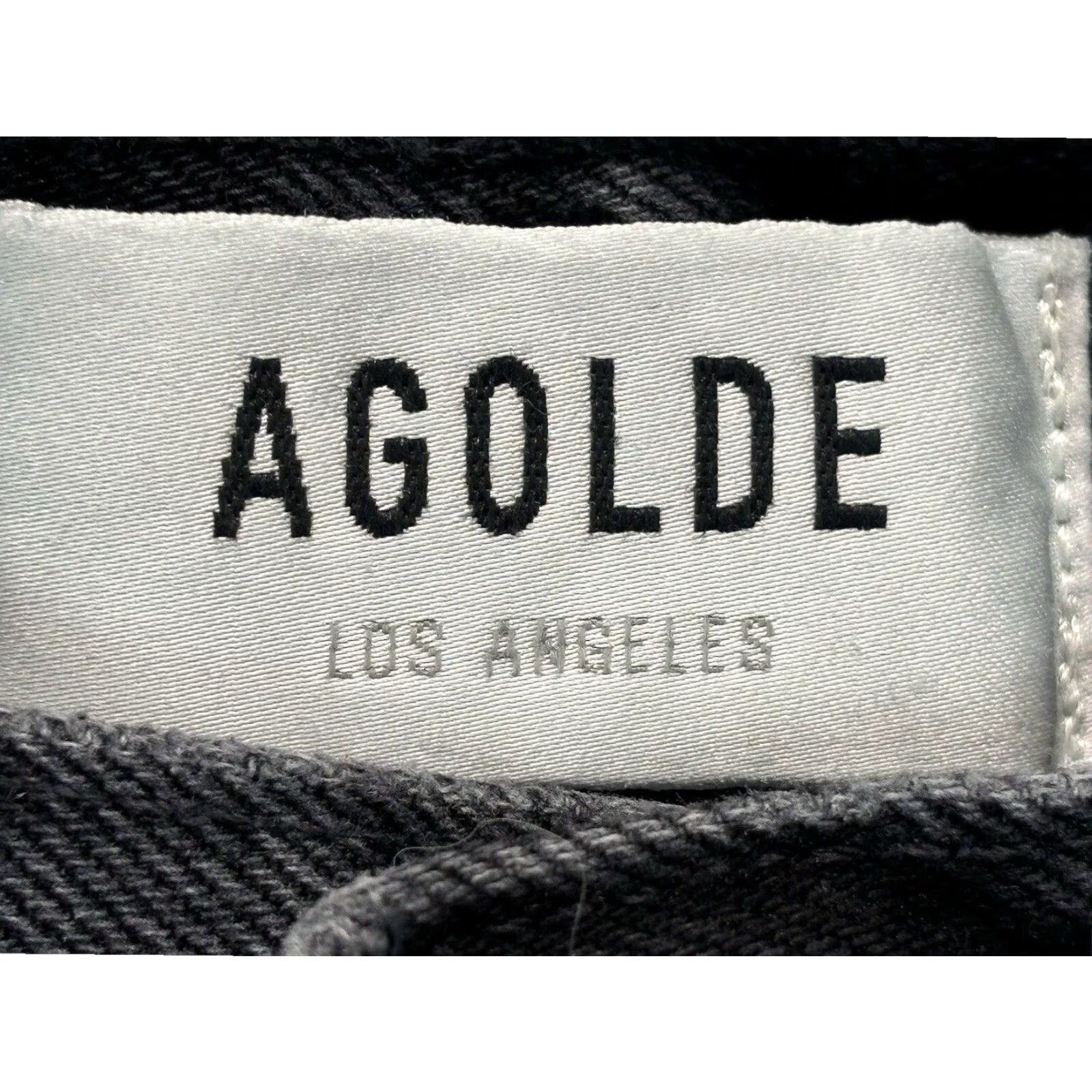 Agolde 90s AGOLDE High Waist Black Straight Stretch Denim Jeans Womens 27 Size 27" / US 4 / IT 40 - 7 Thumbnail