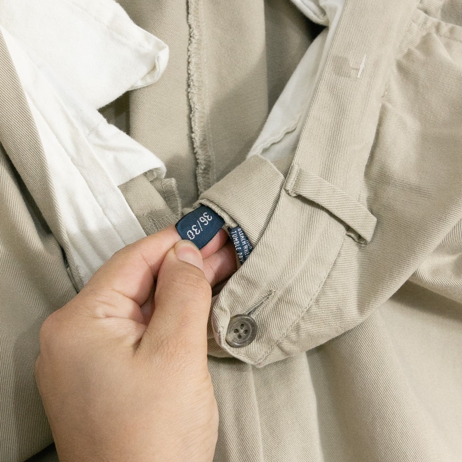 Polo Ralph Lauren Vintage 90s Polo Ralph Lauren Chino Pants 36x30 - Prospect Size US 36 / EU 52 - 9 Thumbnail