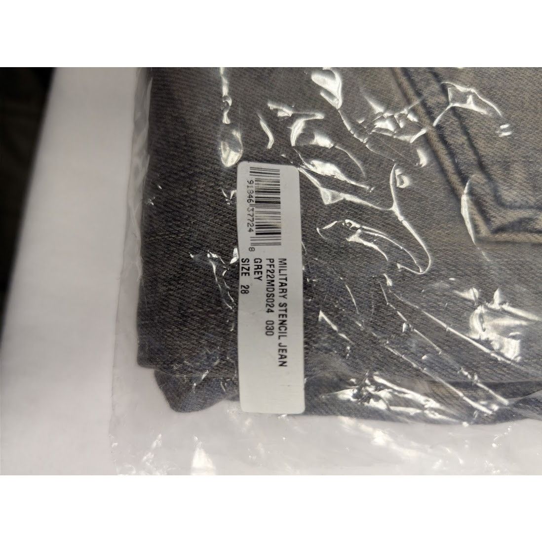 Amiri o1rshd1 Military Stencil Jean Denim Jeans in Grey 28 Size US 28 / EU 44 - 17 Thumbnail