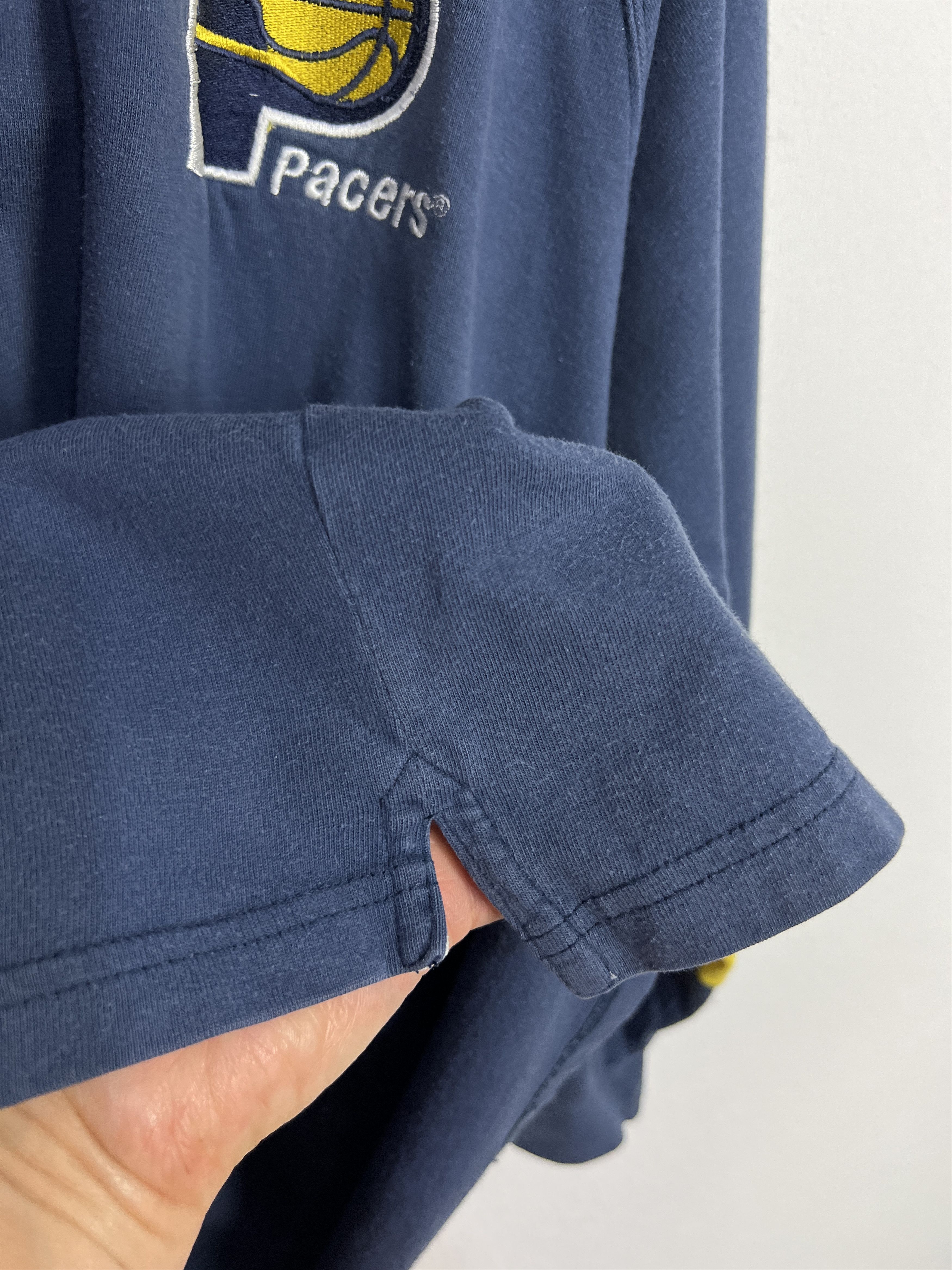 Logo Athletic Indiapa Pacers NBA Long Sleeve Jersey Blue Yellow Sweatshirt Size US M / EU 48-50 / 2 - 7 Thumbnail