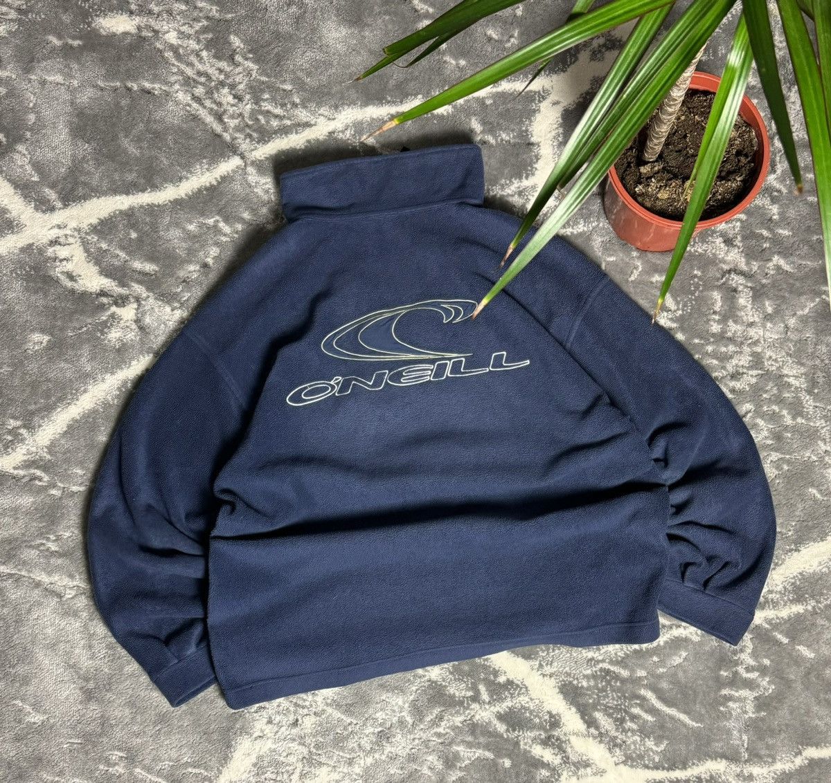 90s O’Neil Vintage Fleece Big Logo Jacket Teddy