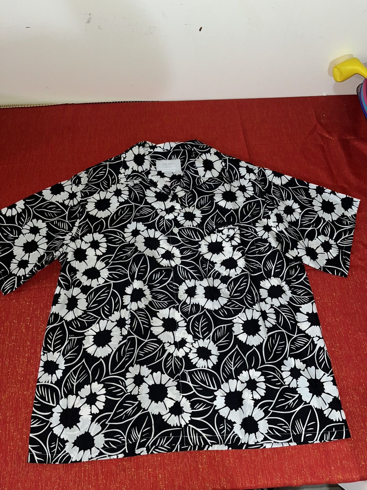 Prada Prada Men’s Floral Print Bowling Shirt Sz XL Size US XL / EU 56 / 4 - 17 Thumbnail