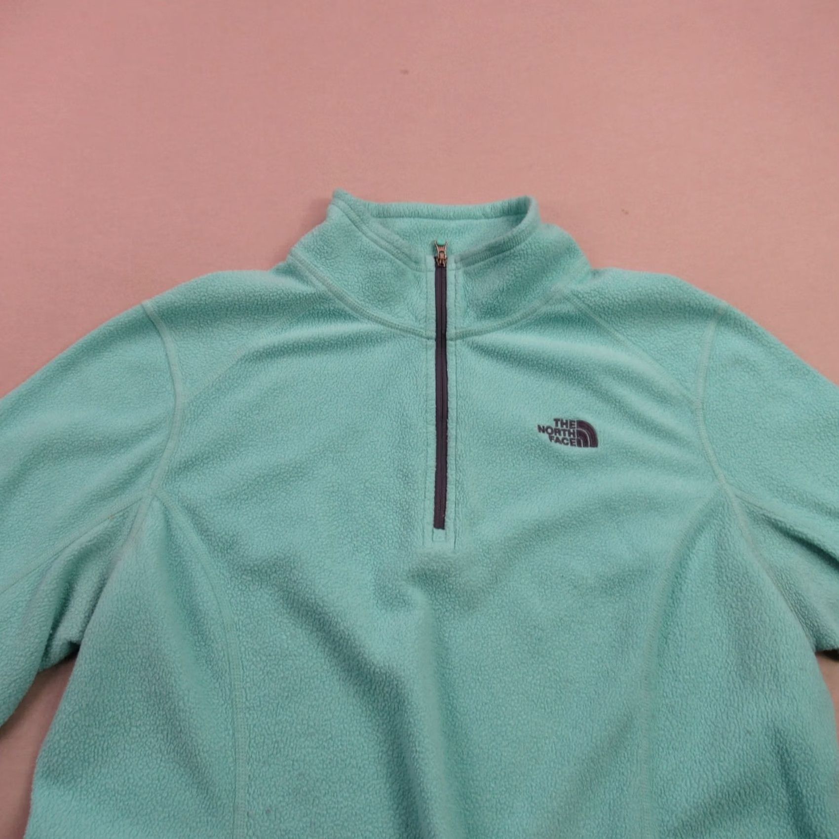 The North Face The North Face Pullover Womens Medium Long Sleeve 1/4 Zip Green Lightweight Size M / US 6-8 / IT 42-44 - 3 Thumbnail