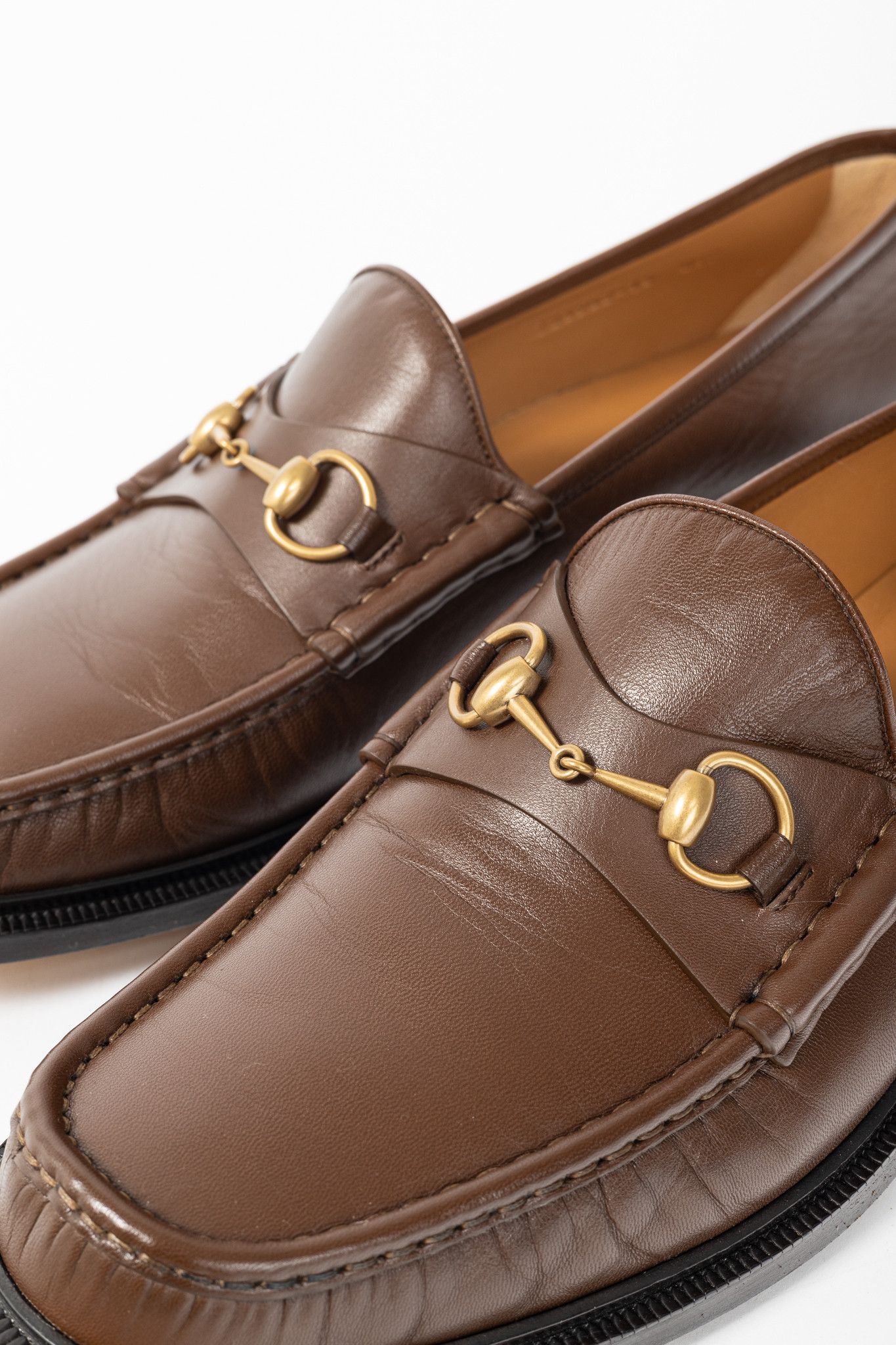 Gucci Gucci Wislet Brown Sugar Mandala Goat Horsebit Loafers Size US 15 / EU 48 - 7 Thumbnail