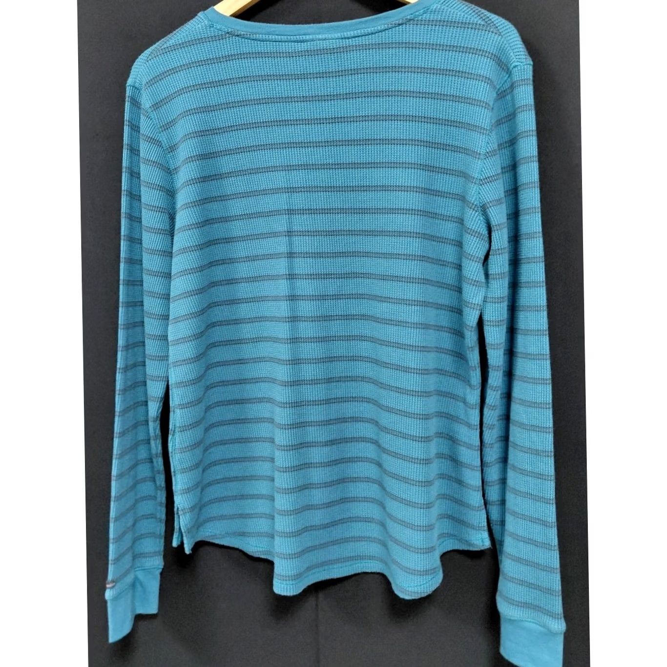 Vintage Columbia Striped Long Sleeve Top Blue Knit Size L Womens V-Neck Pullover Size L / US 10 / IT 46 - 2 Thumbnail