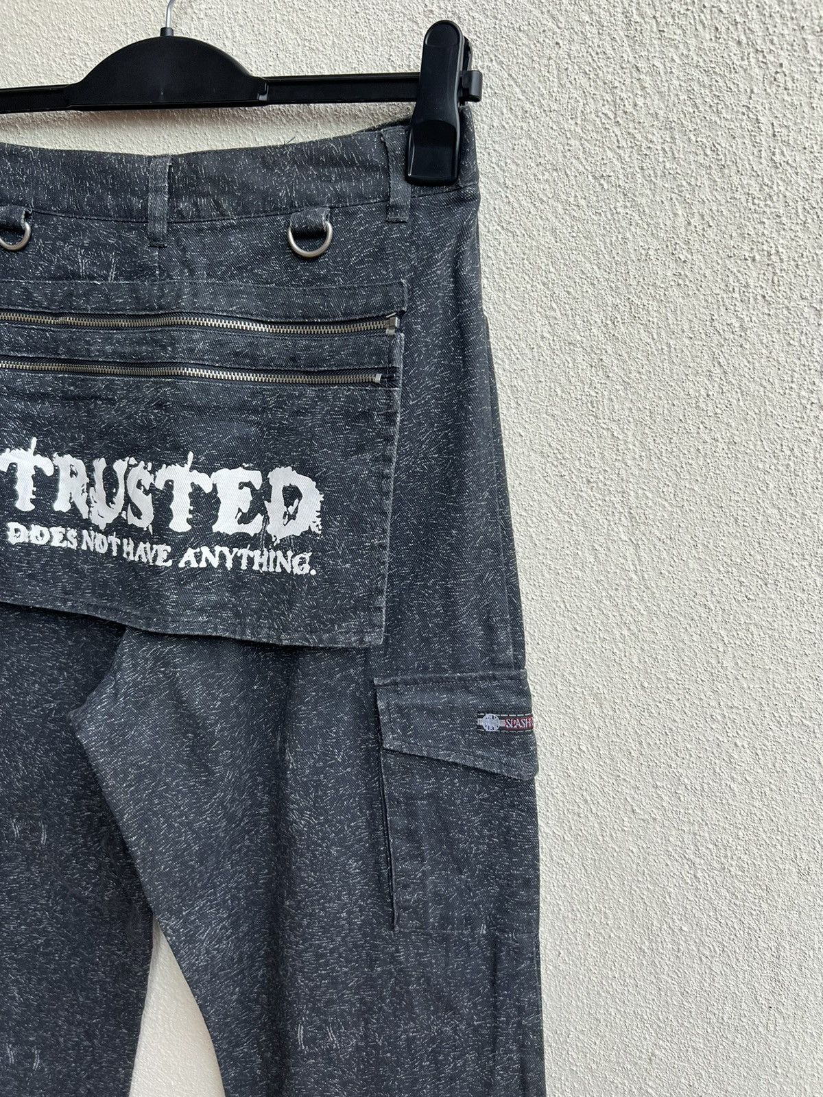 Vintage Slash Number Bondage Cargo Trouser Pant Size US 29 - 18 Thumbnail