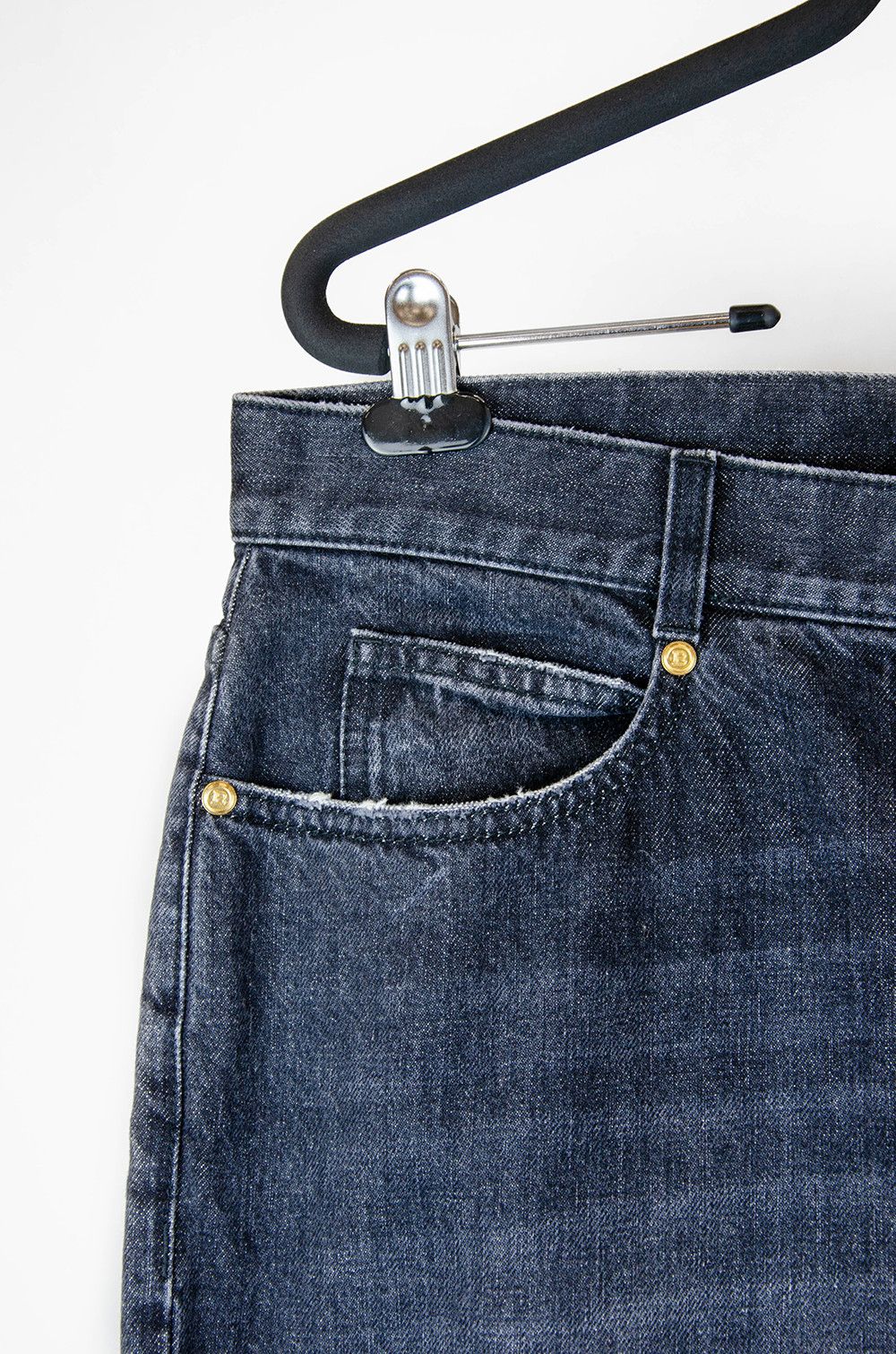 Balmain Balmain Carrot Fit Jeans Logo Pocket Dark Blue - Size IT44 Size 30" / US 8 / IT 44 - 3 Thumbnail
