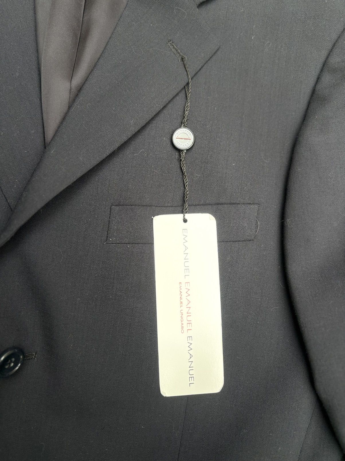 Emanuel Ungaro Emanuel by Emanuel Ungaro Navy 3-Button Wool Blazer Size 42 Size 42S - 7 Thumbnail